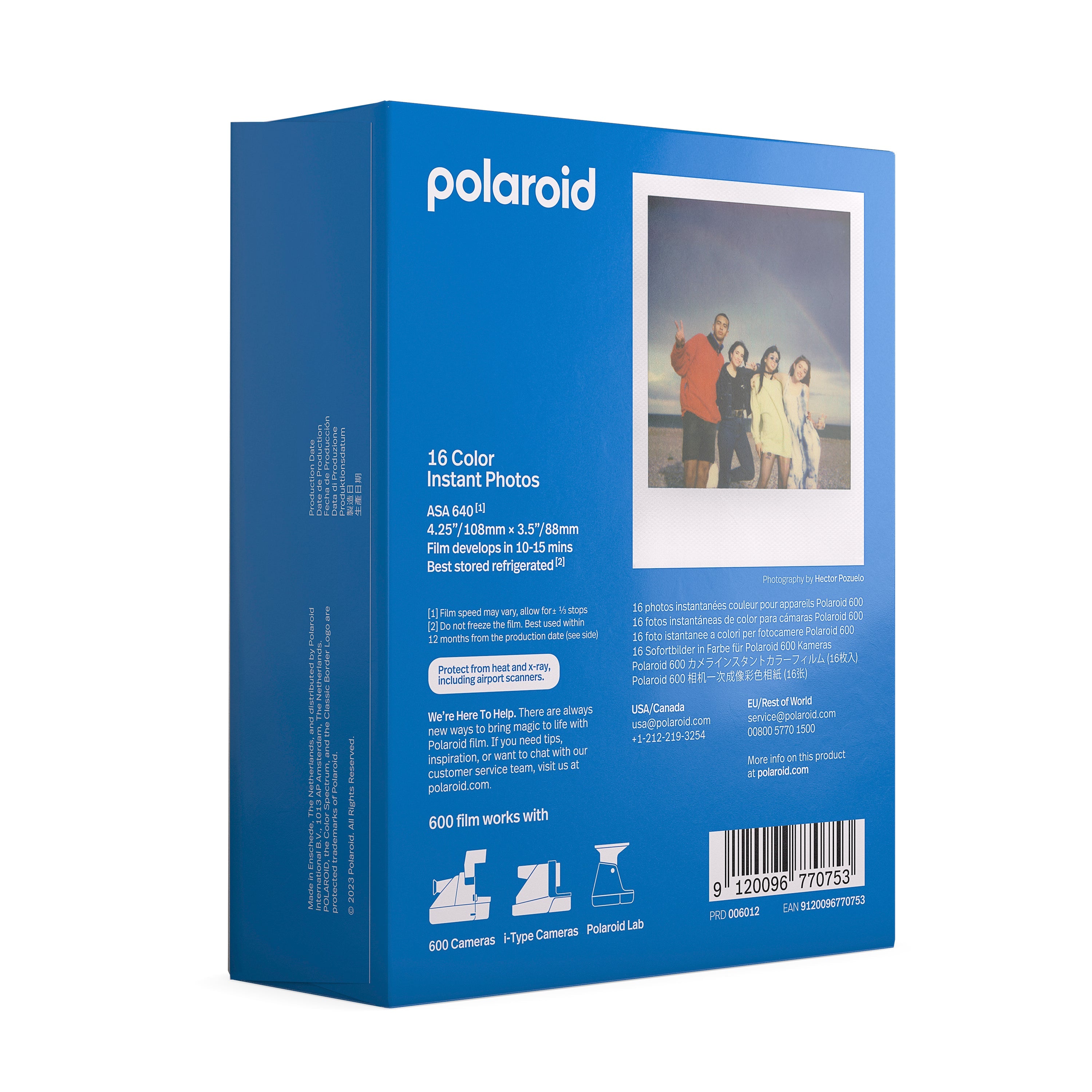 Polaroid Color film for 600 – x40 film pack Instant Camera Film Color film for 600 #6013