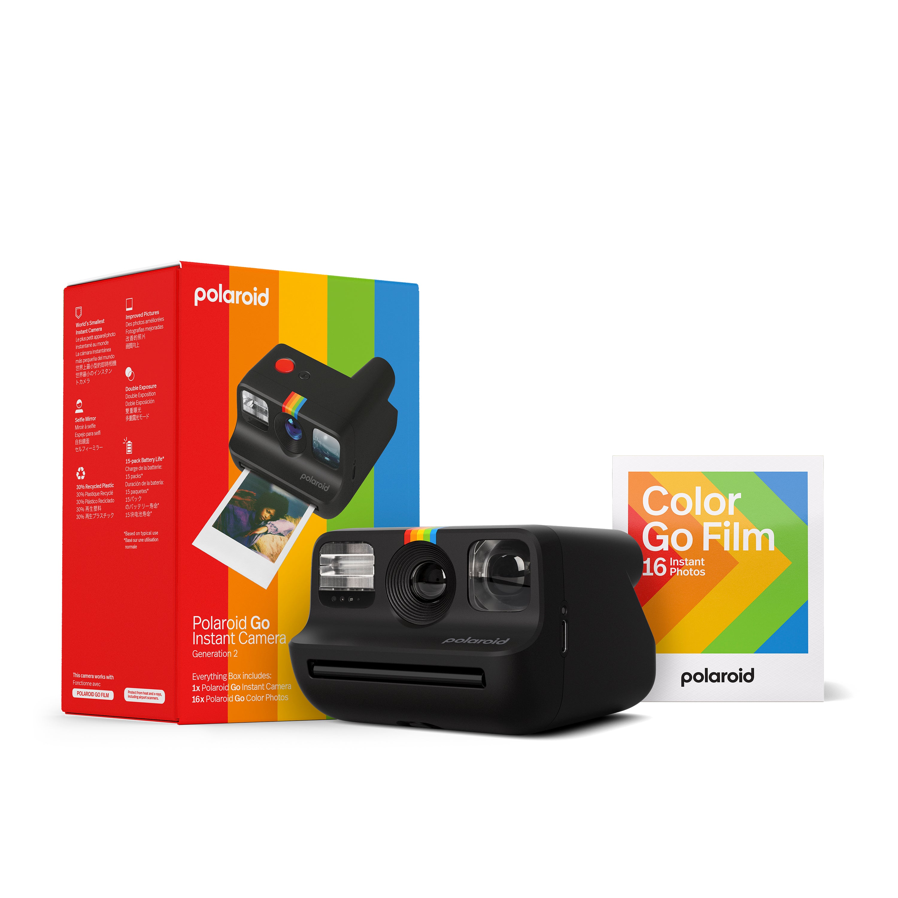 寶麗來相機相紙套裝 Polaroid Go Gen 2 二代即影即有相機相紙套裝 - 黑 #006280