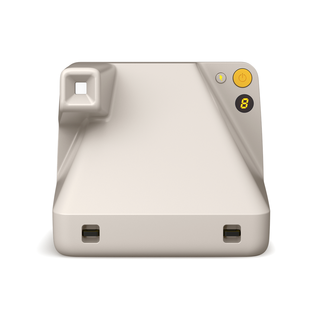 Polaroid Now Gen 2 - 復古白,自動對焦 2 鏡頭系統,由 40% 再生材料製成的經典外觀,與我們標誌性的全尺寸寶麗來膠片配合使用