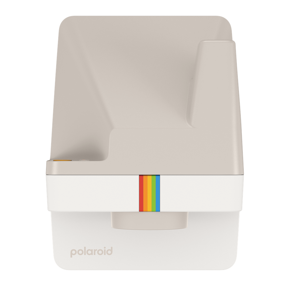Polaroid Now Gen 2 - 復古白,自動對焦 2 鏡頭系統,由 40% 再生材料製成的經典外觀,與我們標誌性的全尺寸寶麗來膠片配合使用