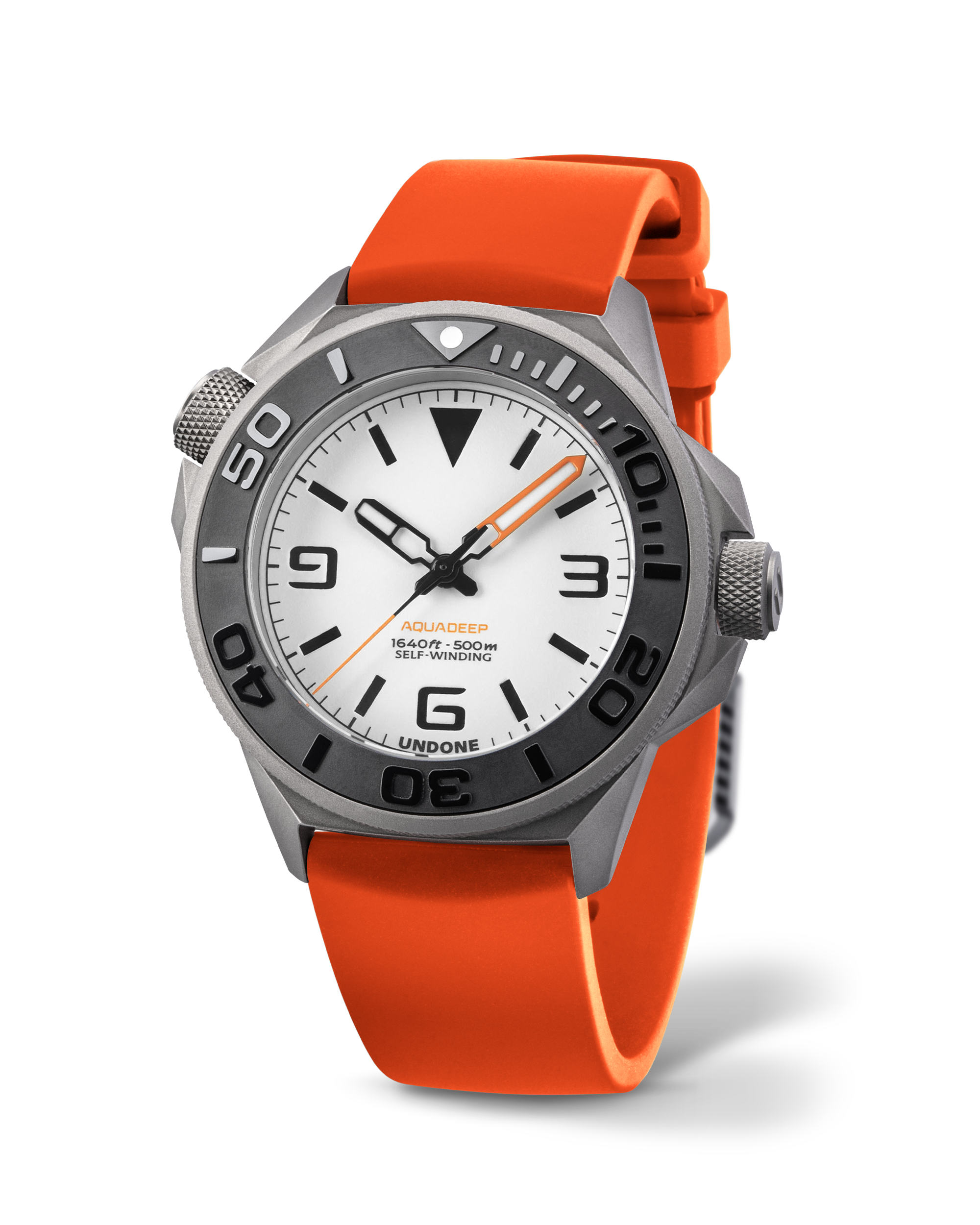 Undone AquaLume Automatic Watch - Orange Rubber #AQD-RBR-ORG