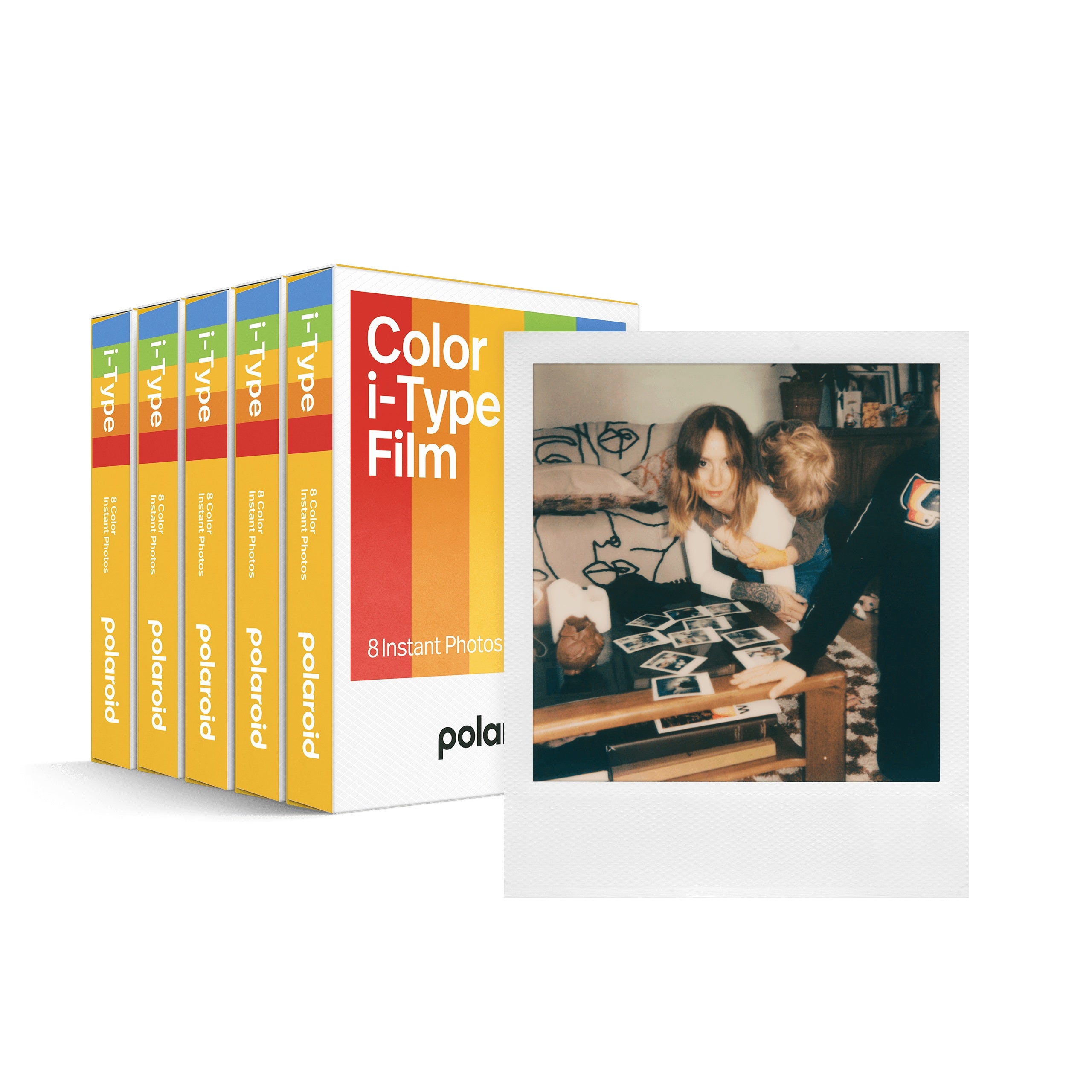 Polaroid i-Type Color Photo Film with White Frame, 5 boxes, 40 photos in total #6000Set_5