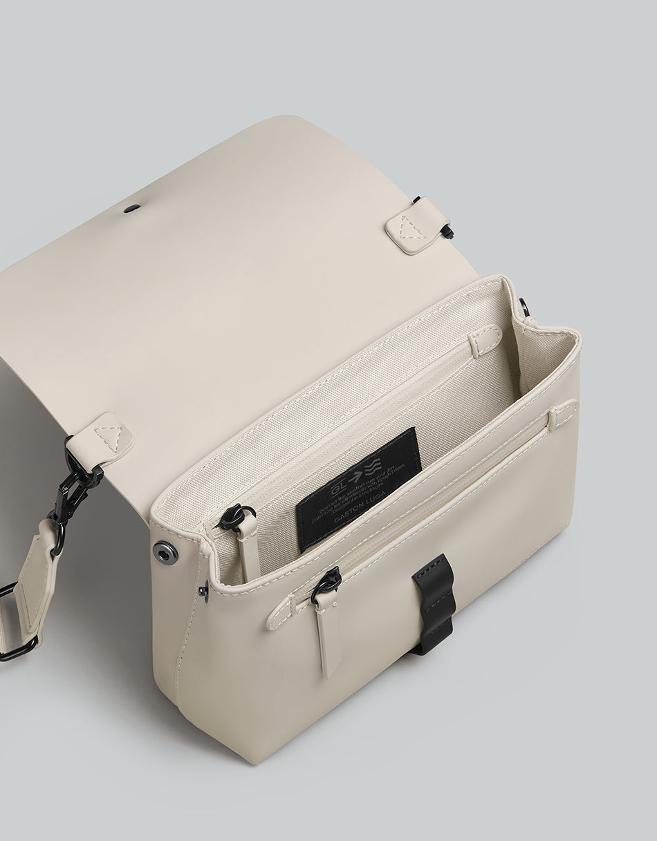 Gaston Luga Splash Crossbody Bag - Cloud Cream #CB101