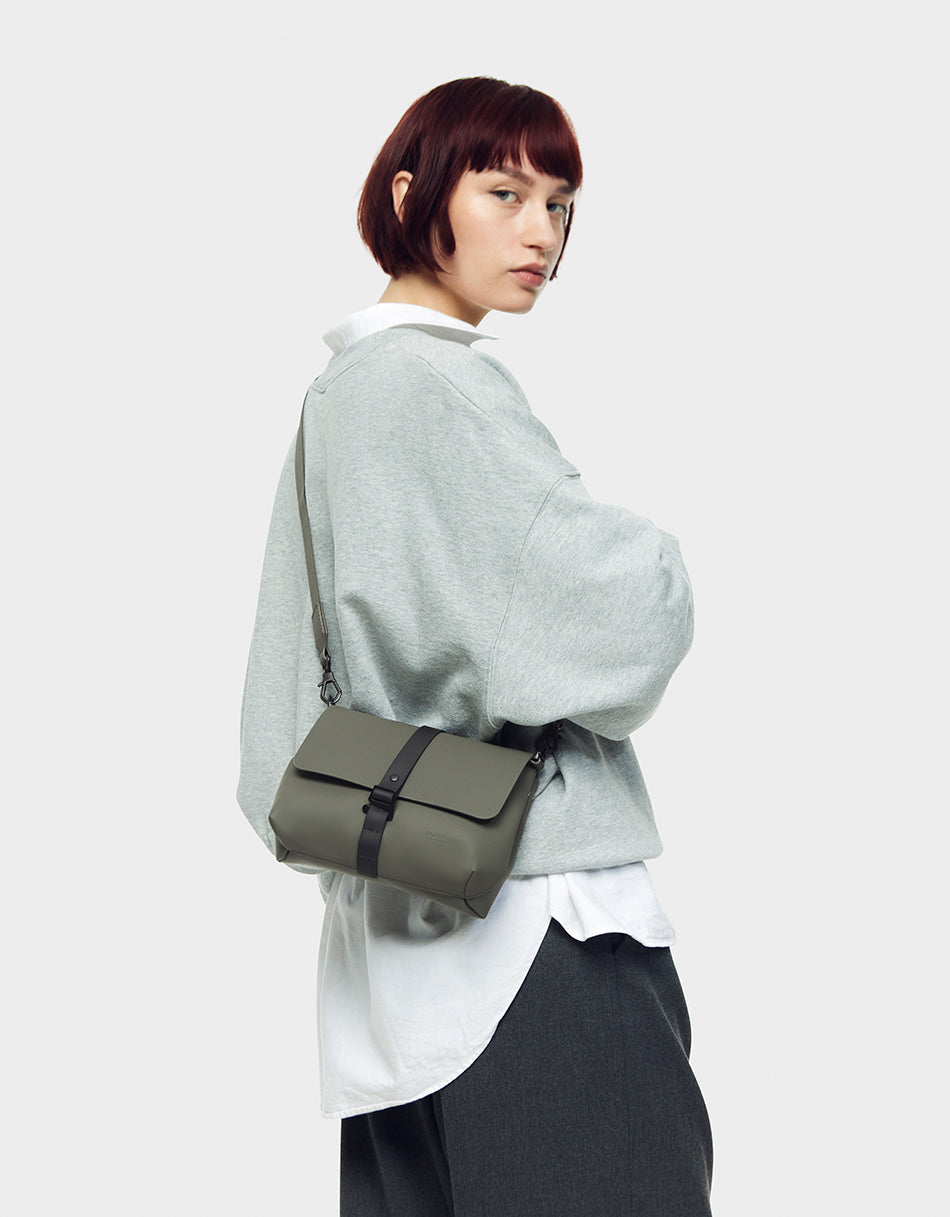 Gaston Luga Spläsh Crossbody Bag - Olive #CB102
