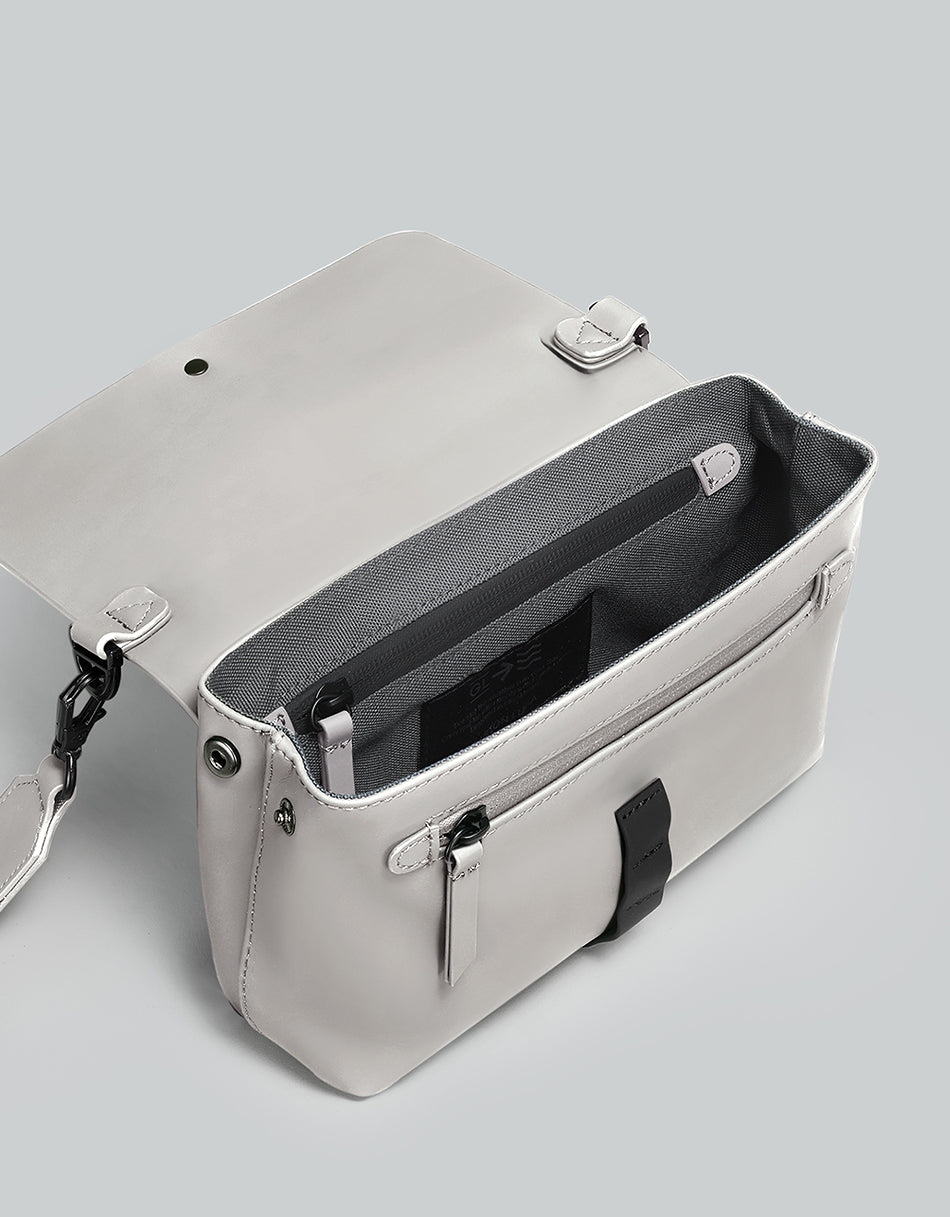 Gaston Luga Splash Crossbody Bag - Taupe #CB104
