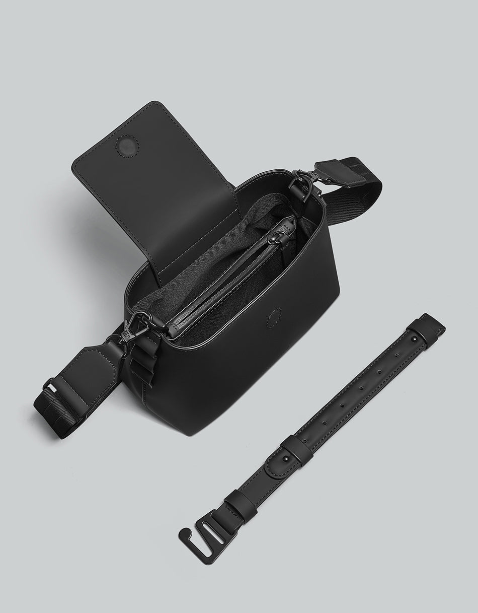 Gaston Luga Splashini Crossbody Bag - Black #CB200