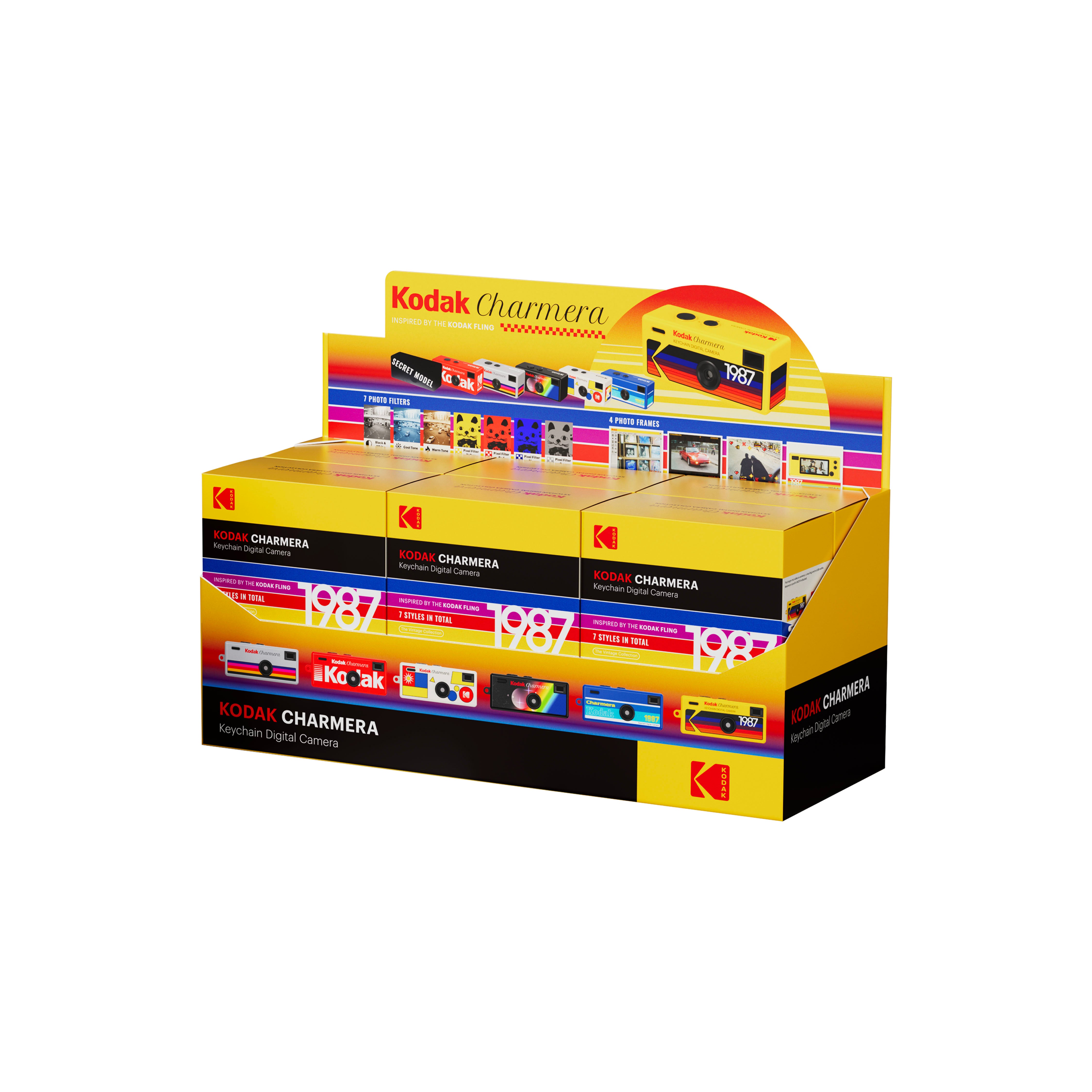 Kodak CHARMERA Keychain Digital Camera Blind Box (Whole Set, SD Card Not Included)