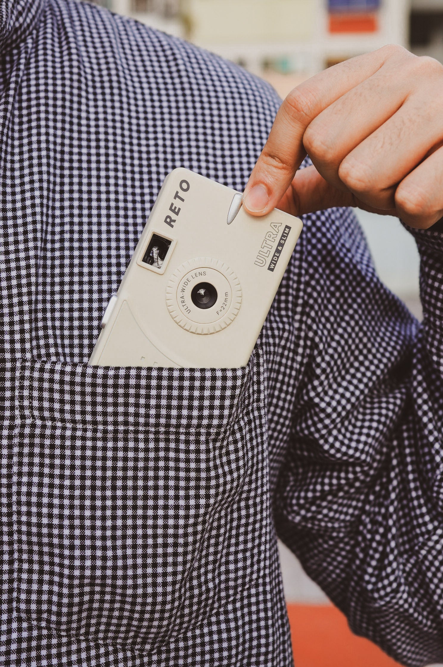 RETO Ultra Wide Slim Film Camera Cream