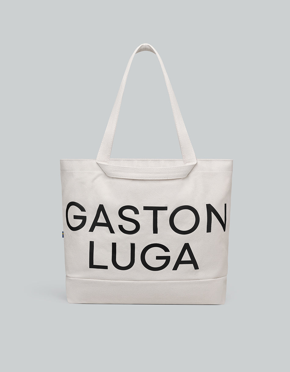 Gaston Luga Canvas Tote Bag - Cloud Cream #GLCVTTCC
