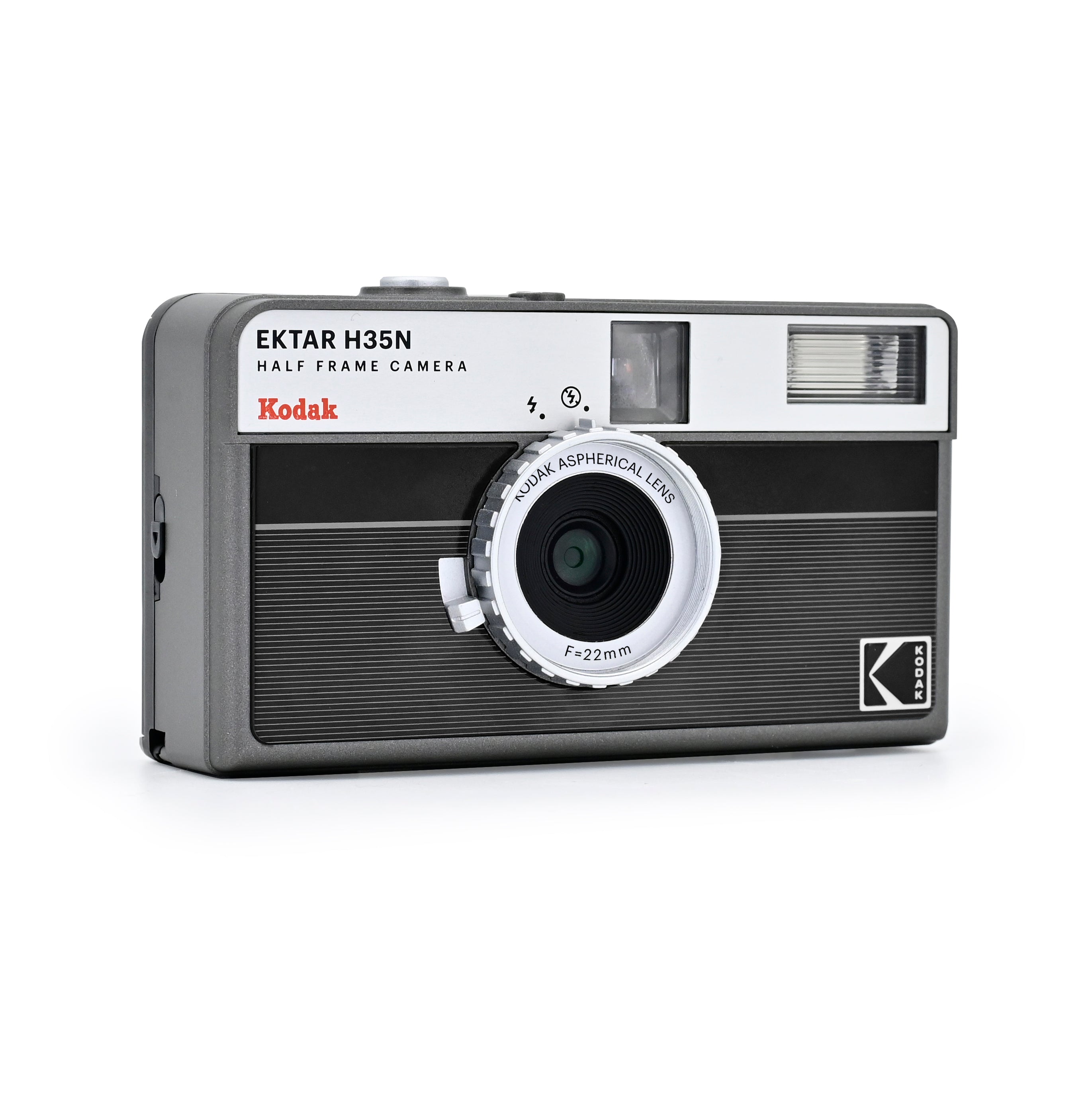 KODAK EKTAR H35N Half Frame Film Camera Striped Black + Kodak Ultramax 24EXP