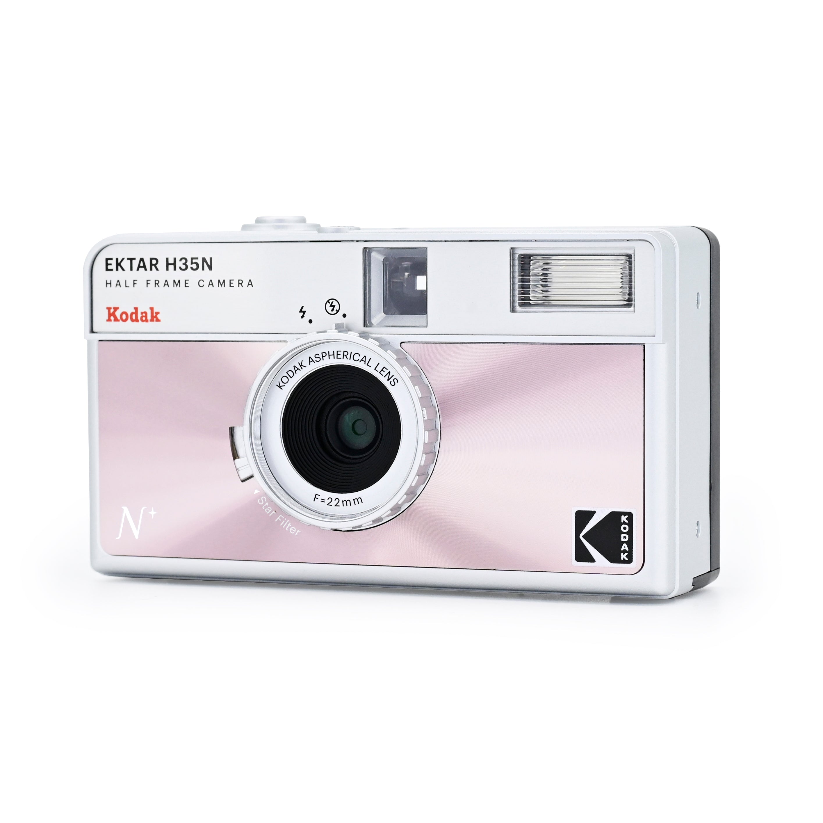 KODAK EKTAR H35N Half Frame Film Camera Glazed Pink + Kodak Ultramax 24EXP