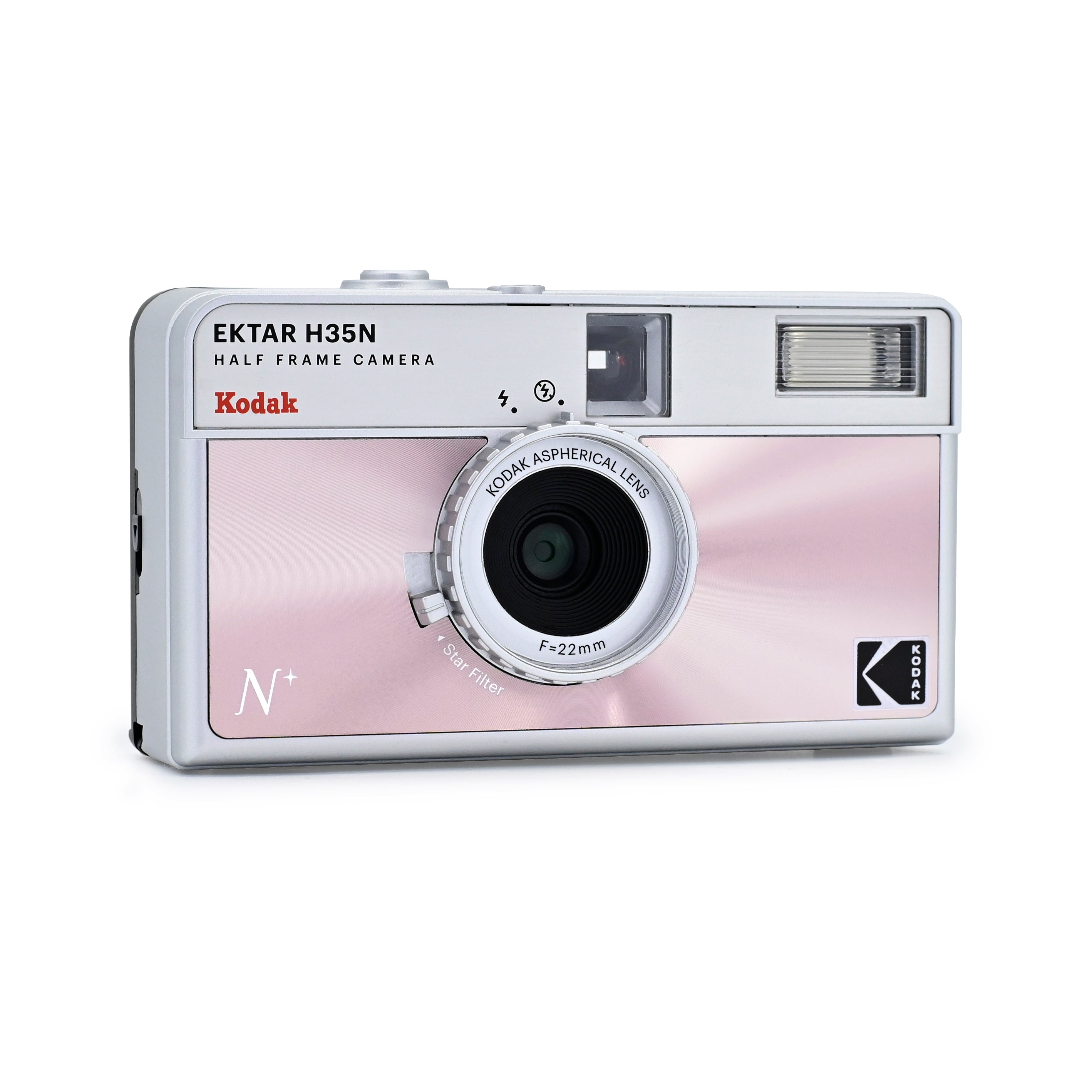 KODAK EKTAR H35N Half Frame Film Camera Glazed Pink + Kodak Ultramax 24EXP