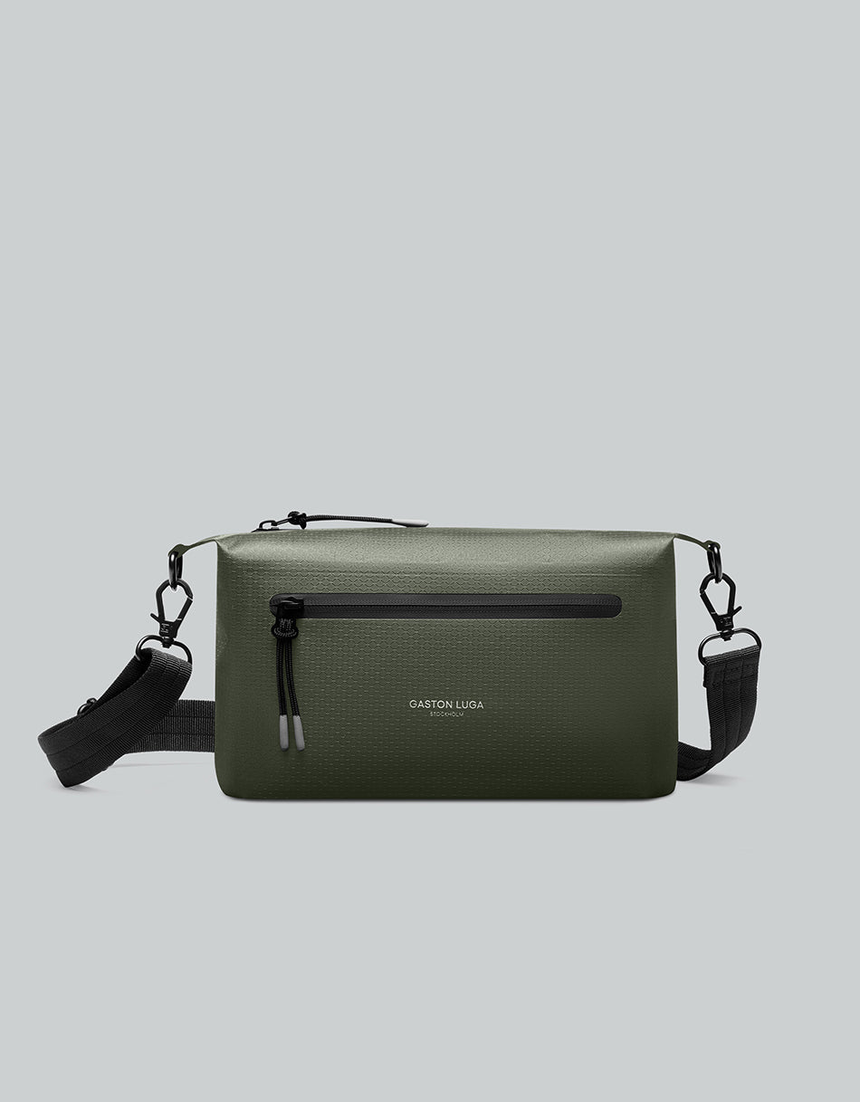 Gaston Luga Lightweight DuoSeal Crossbody - Olive #LWDSCBOL