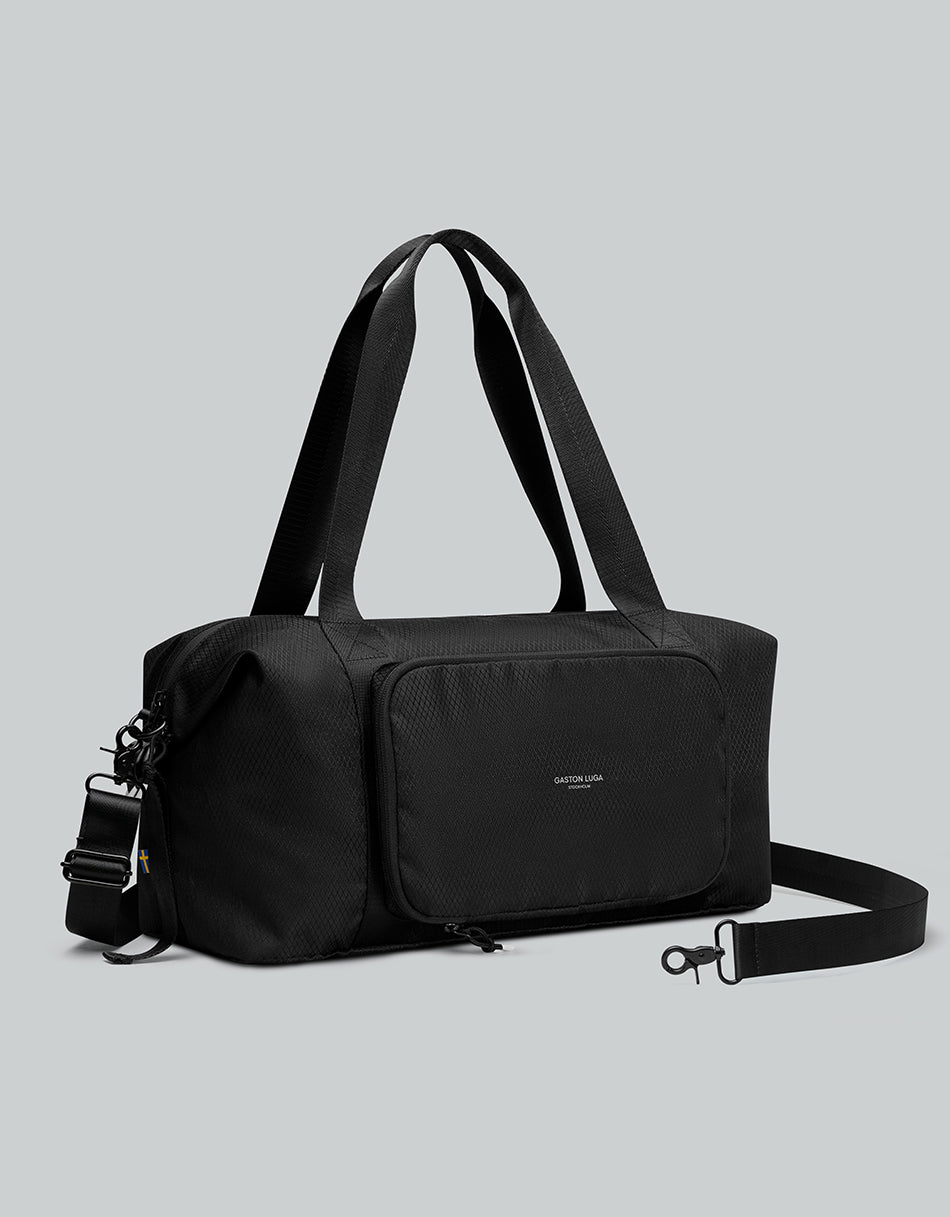 Gaston Luga Lightweight Packable Duffel Bag - Black #LWPDFFBK