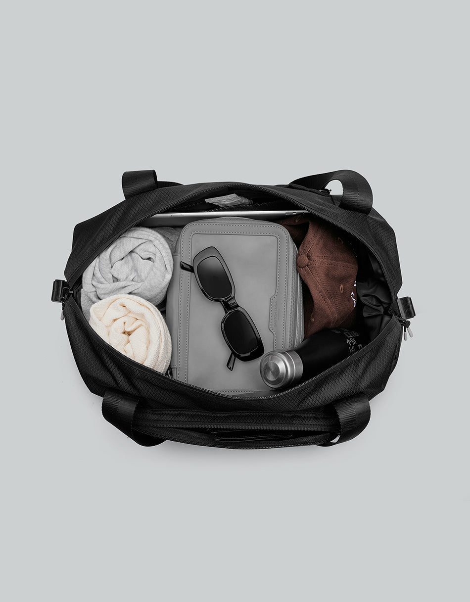 Gaston Luga Lightweight Packable Duffel Bag - Black #LWPDFFBK