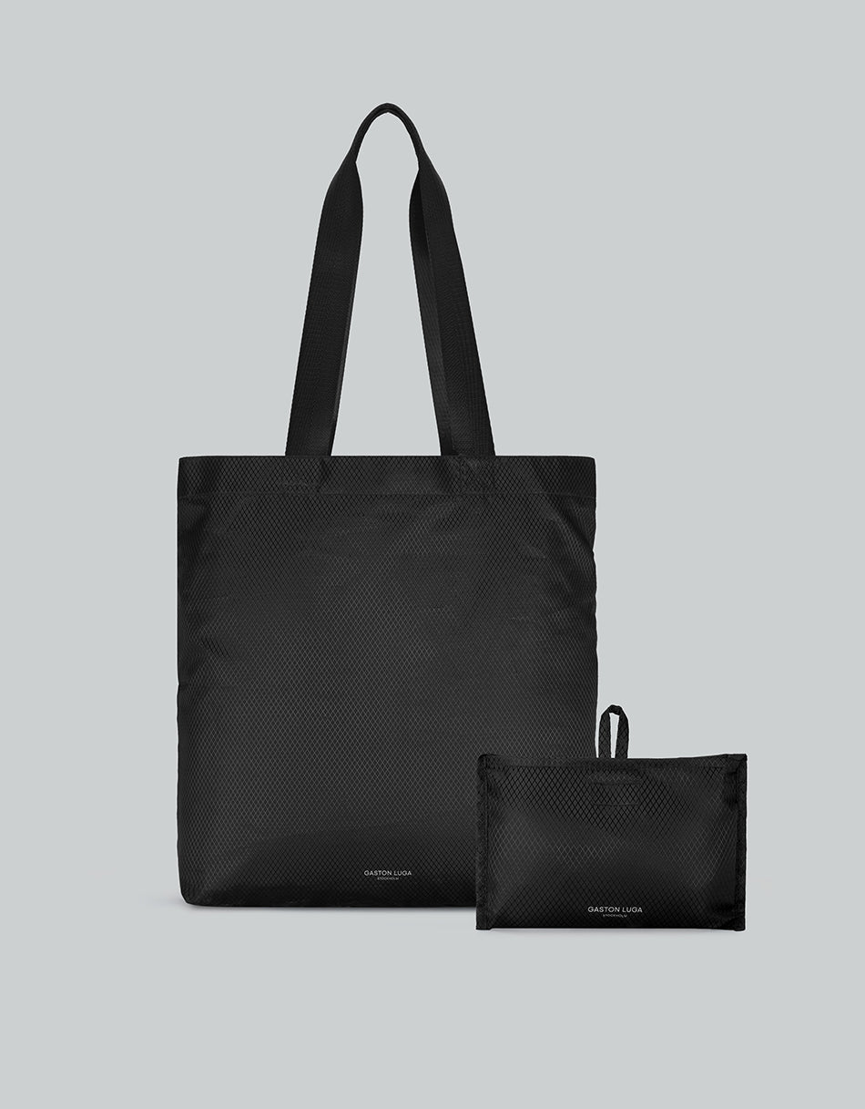 Gaston LugaLightweight Packable Tote Bag - Black #LWPTTBK
