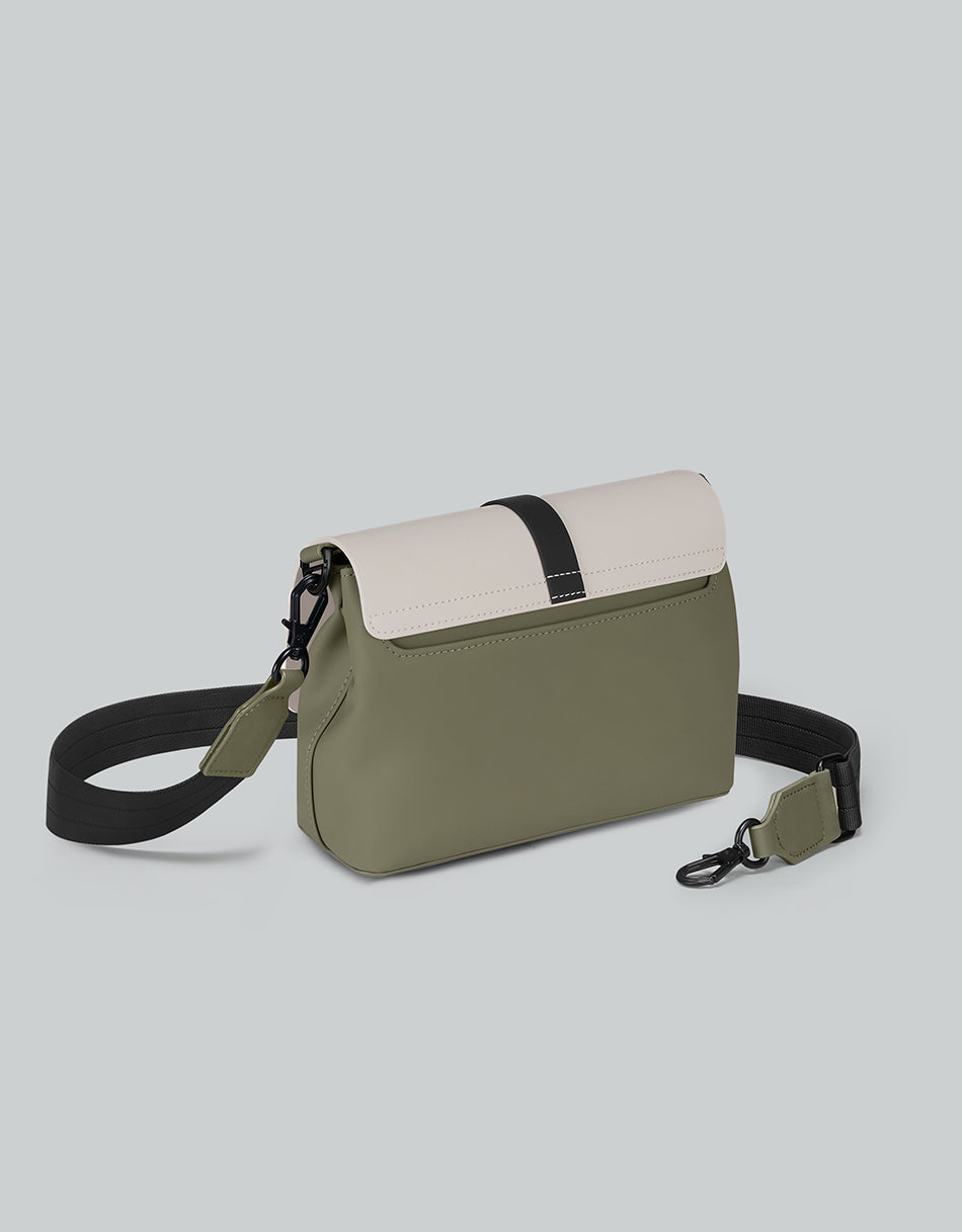 Gaston Luga Splash Crossbody Bag - Cloud Cream/ Sage #SPCBSC