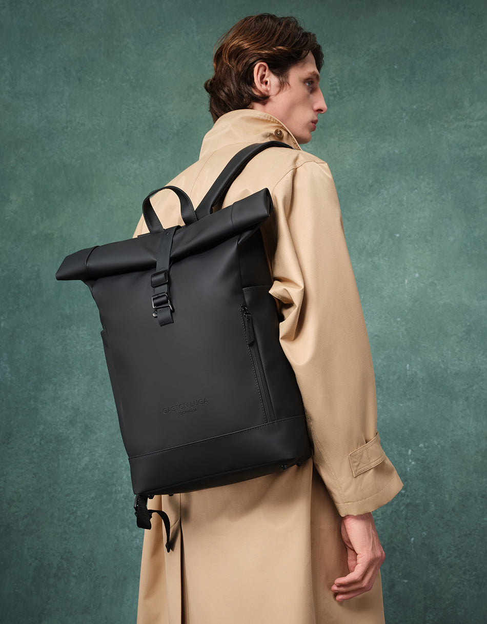 Gaston Luga Splash Rolltop 16" Backpack - Black #SPRTBP16BK