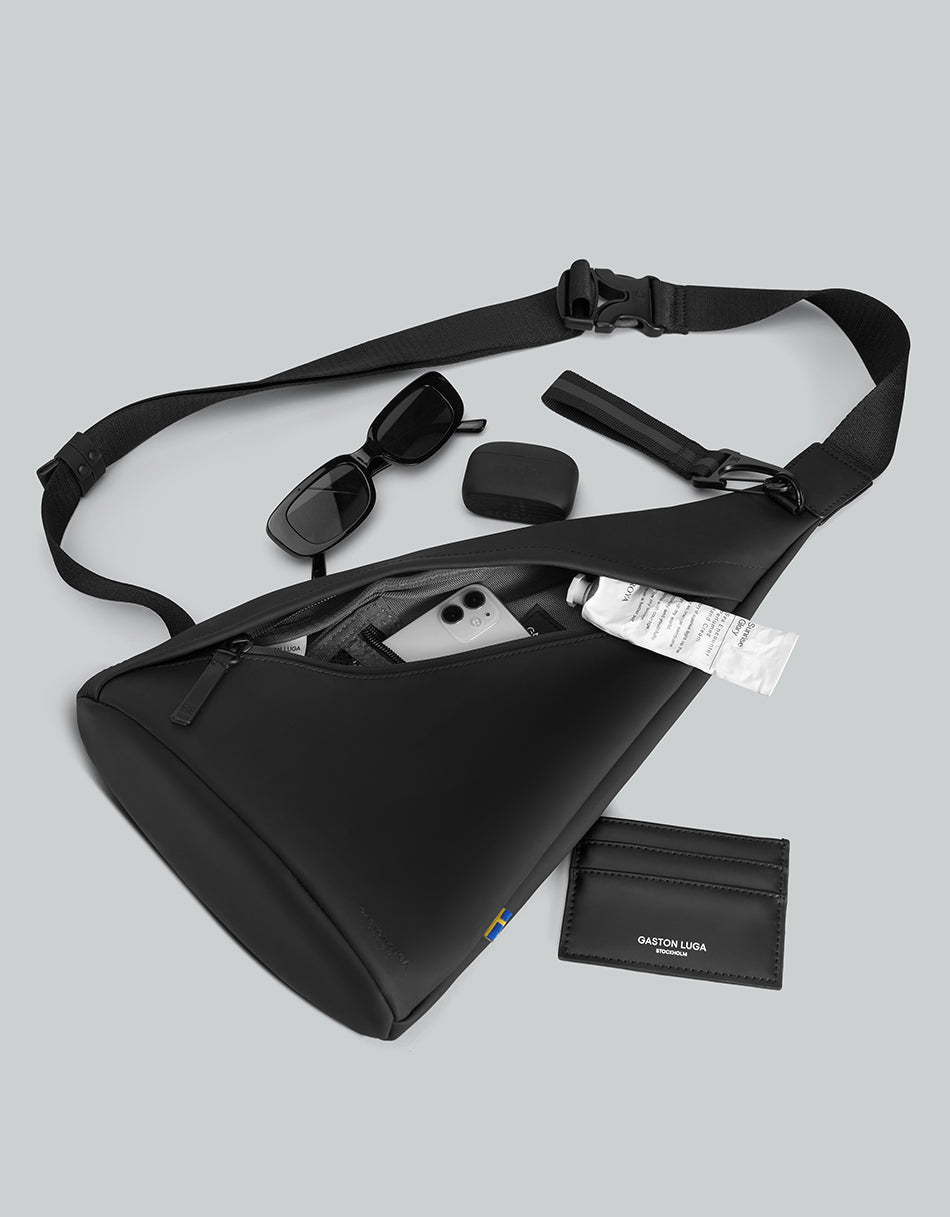 Gaston Luga Splash Sling Bag - Black #SPSLBBK
