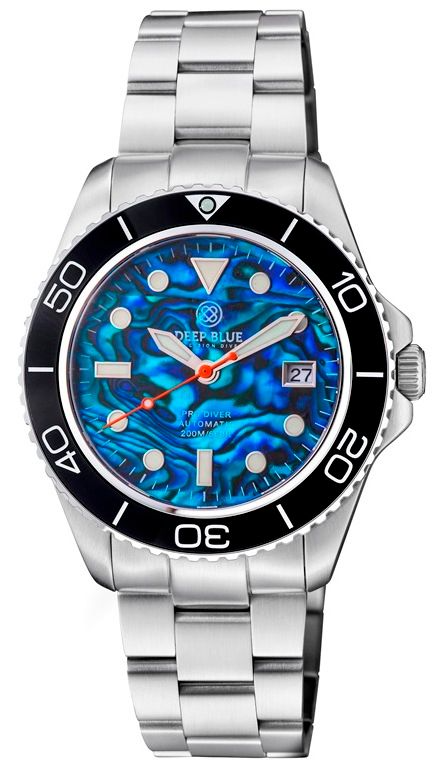 DEEPBLUE PRO DIVER 200 BRACELET BLUE ABALONE