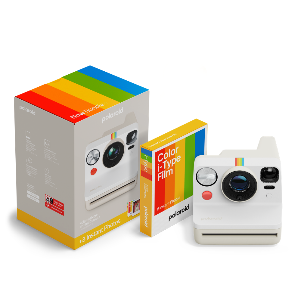 Polaroid Now Generation 3 Starter EB Set - Pebble White #006573