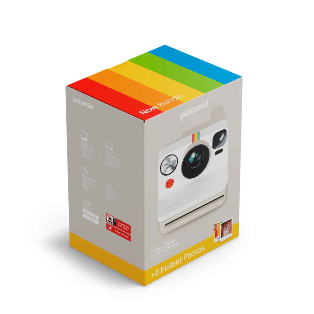 Polaroid Now Generation 3 Starter EB Set - Pebble White #006573