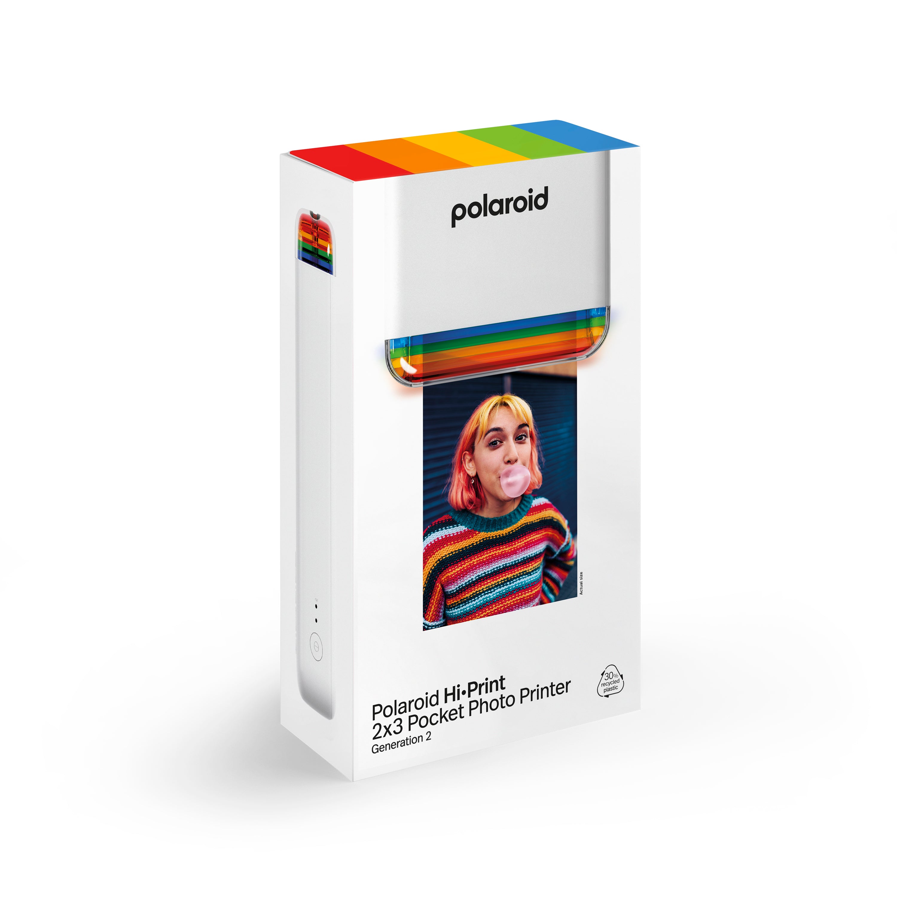 寶麗來 Polaroid Hi·Print 2x3 袖珍貼紙照片打印機第 2 代白色 #009128