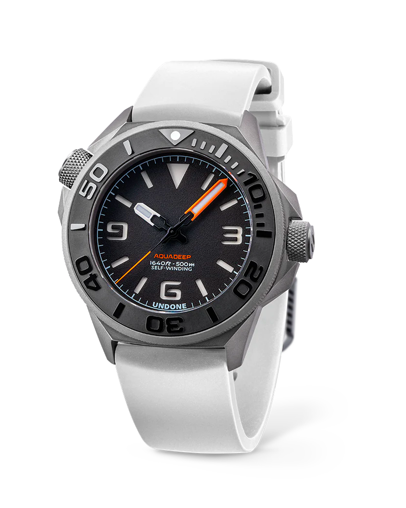 Undone Aquadeep Signal White Automatic Watch #AQD-RBR-WHT