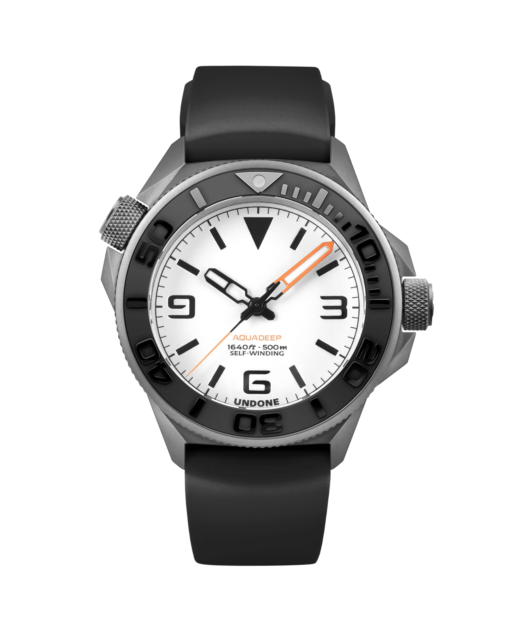 Undone AquaLume Automatic Watch - Black Rubber #AQD-RBR-BLK