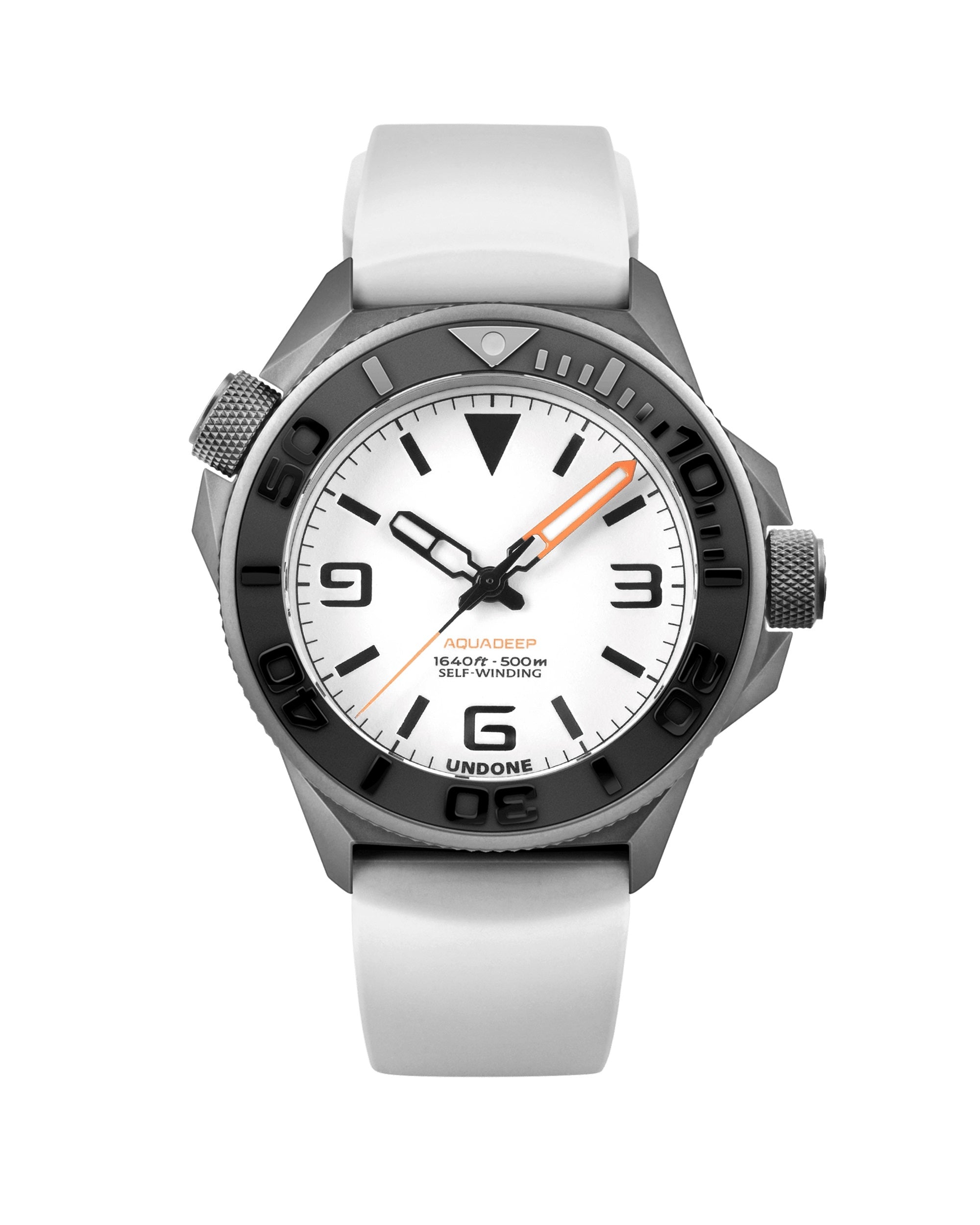 Undone AquaLume Automatic Watch - White Rubber #AQD-RBR-WHT