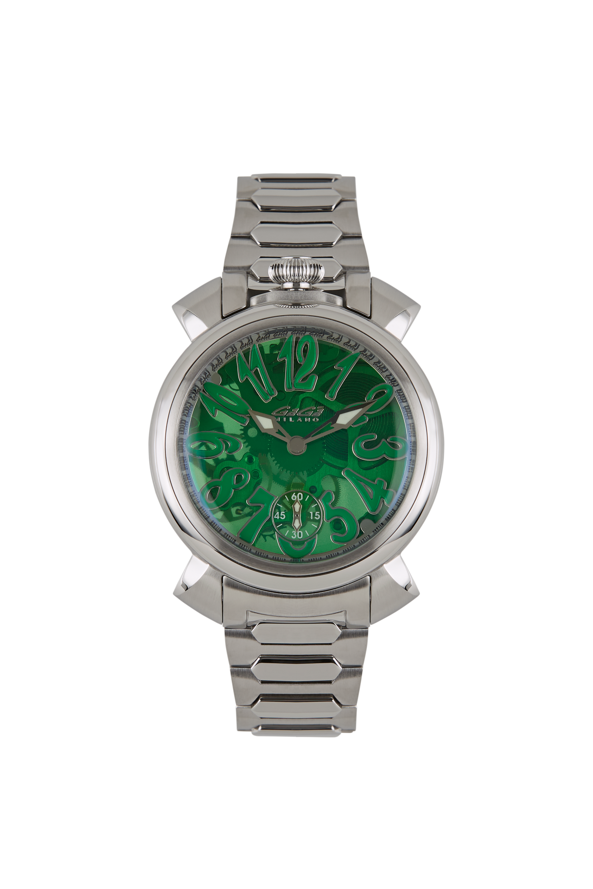 Gaga Milano MANUALE 44 STEEL GREEN