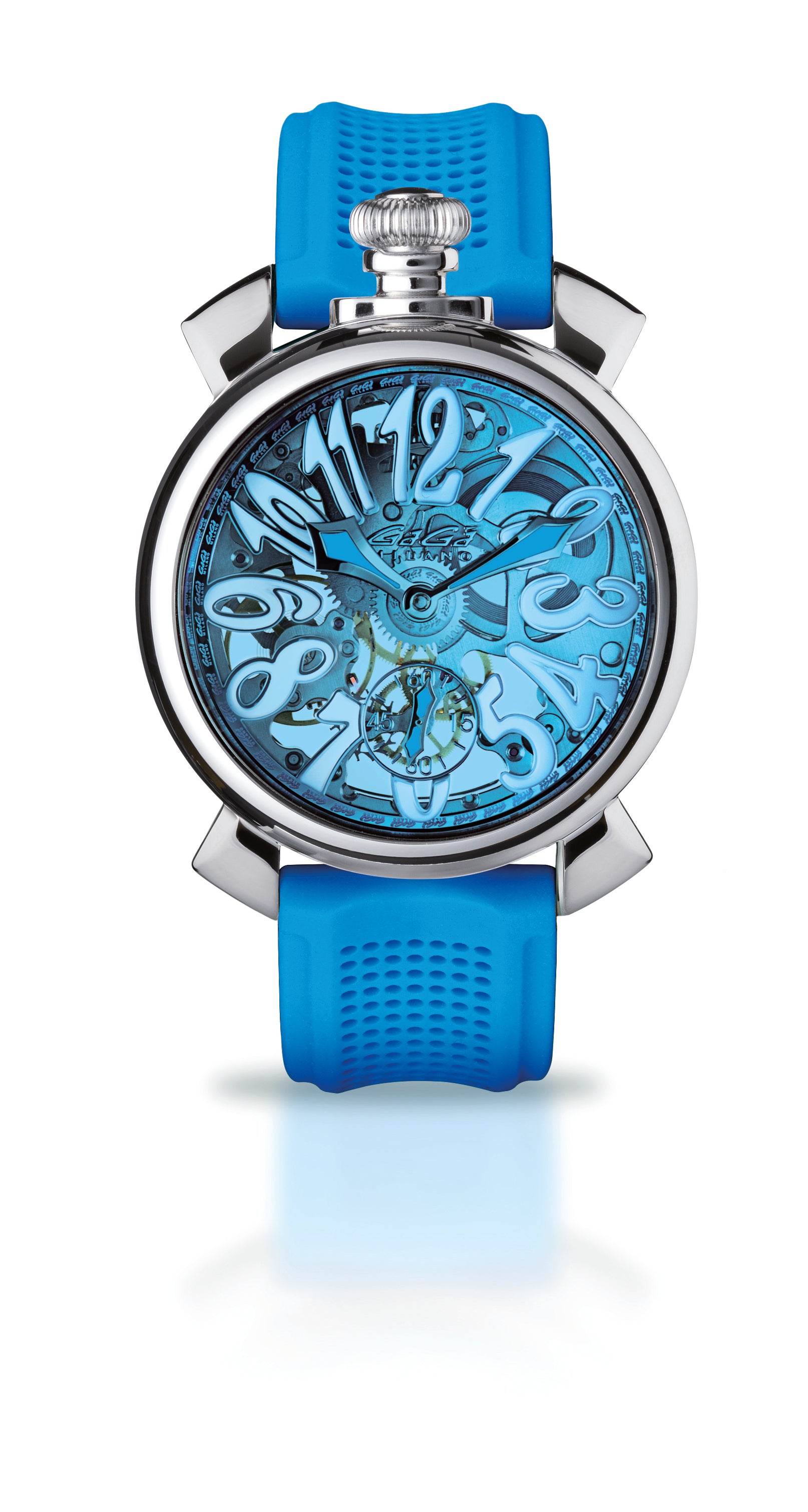Gaga Milano SKELETON 48MM blue