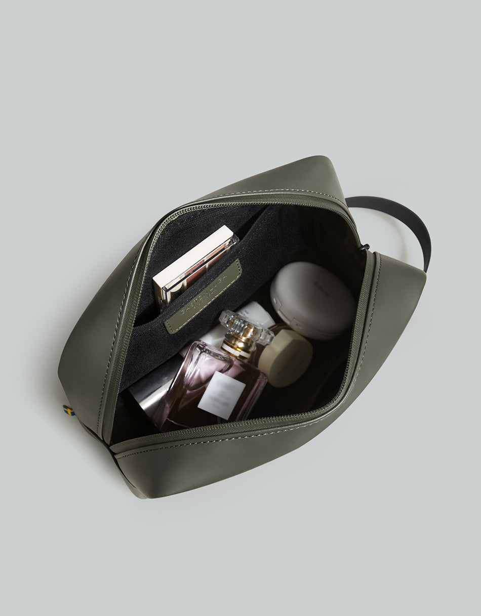 Gaston Luga Splash Toiletry Bag Olive #7102