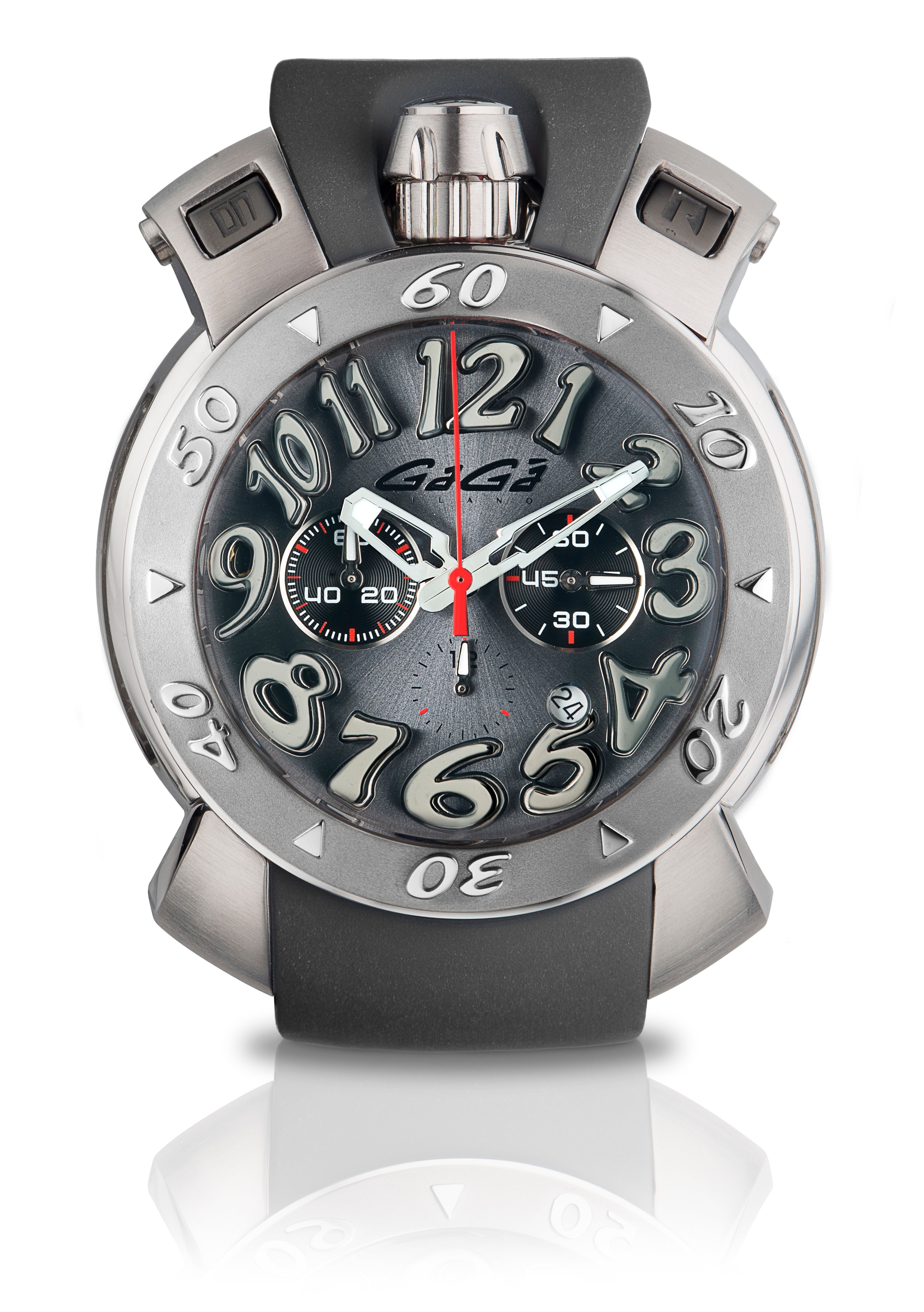 Gaga Milano CHRONO 48MM Steel Case Grey