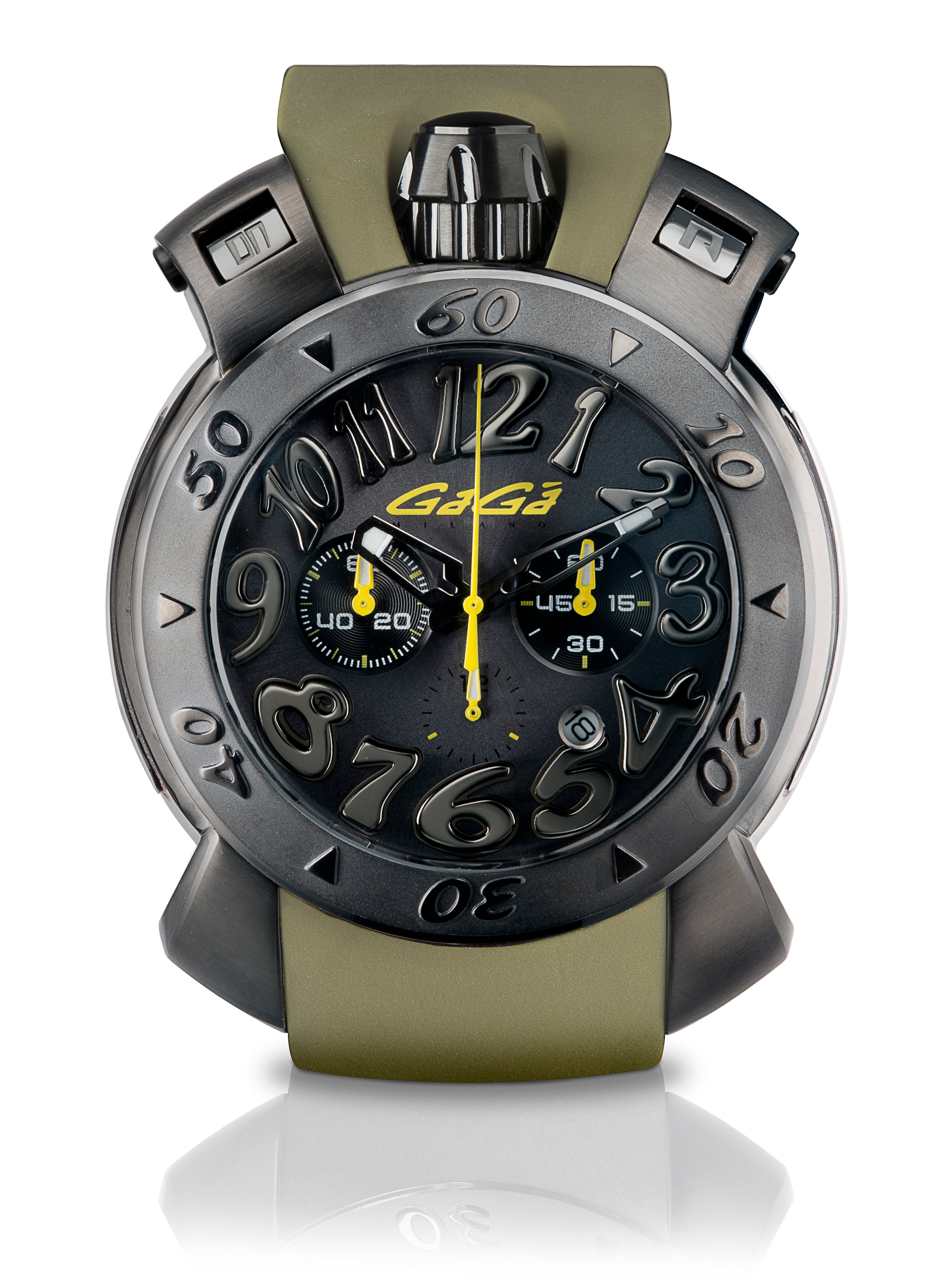 Gaga Milano CHRONO 48MM Gun PVD Case