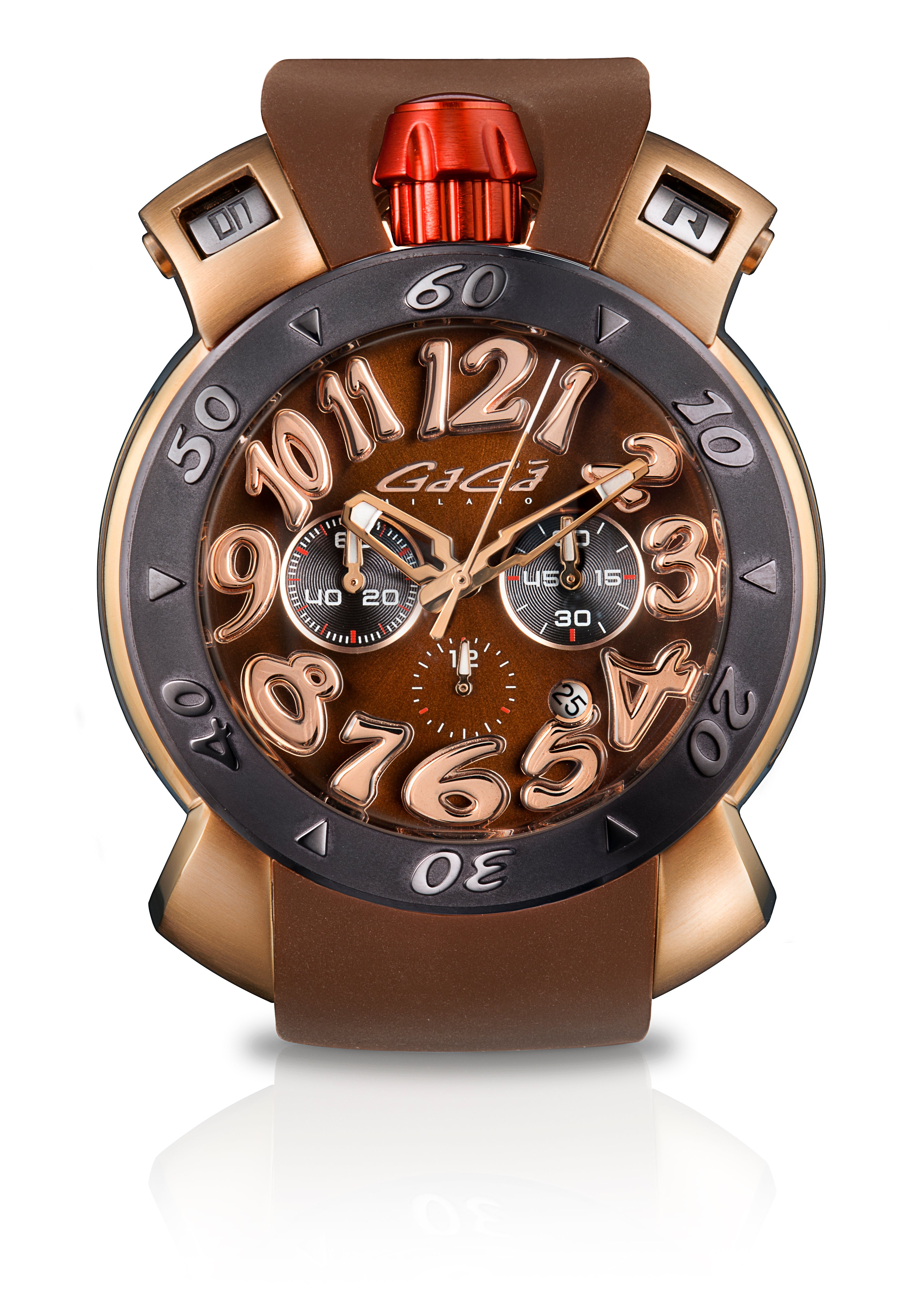 Gaga Milano CHRONO 48MM IP Rose Gold Case