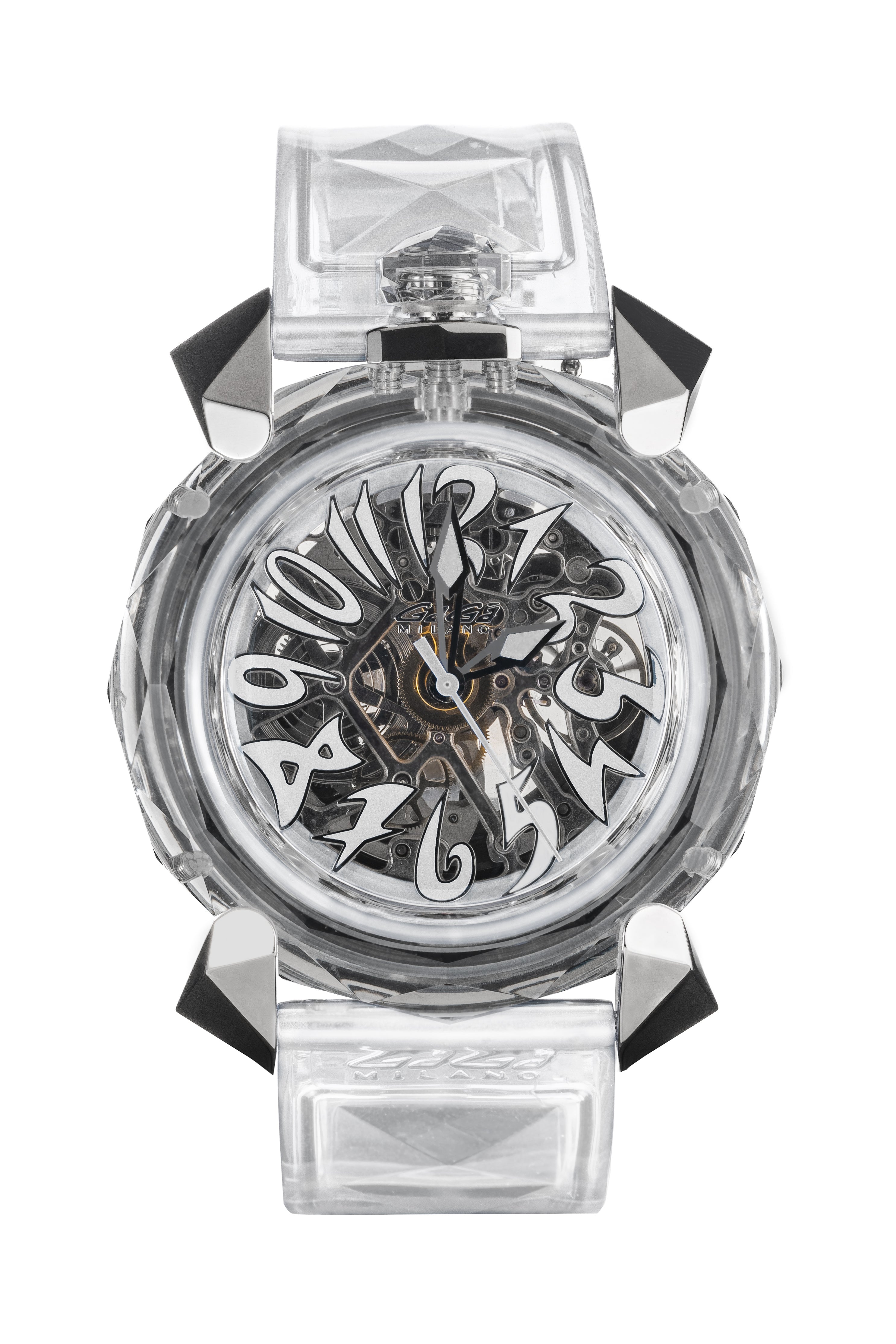 Gaga Milano Crystal 46mm White