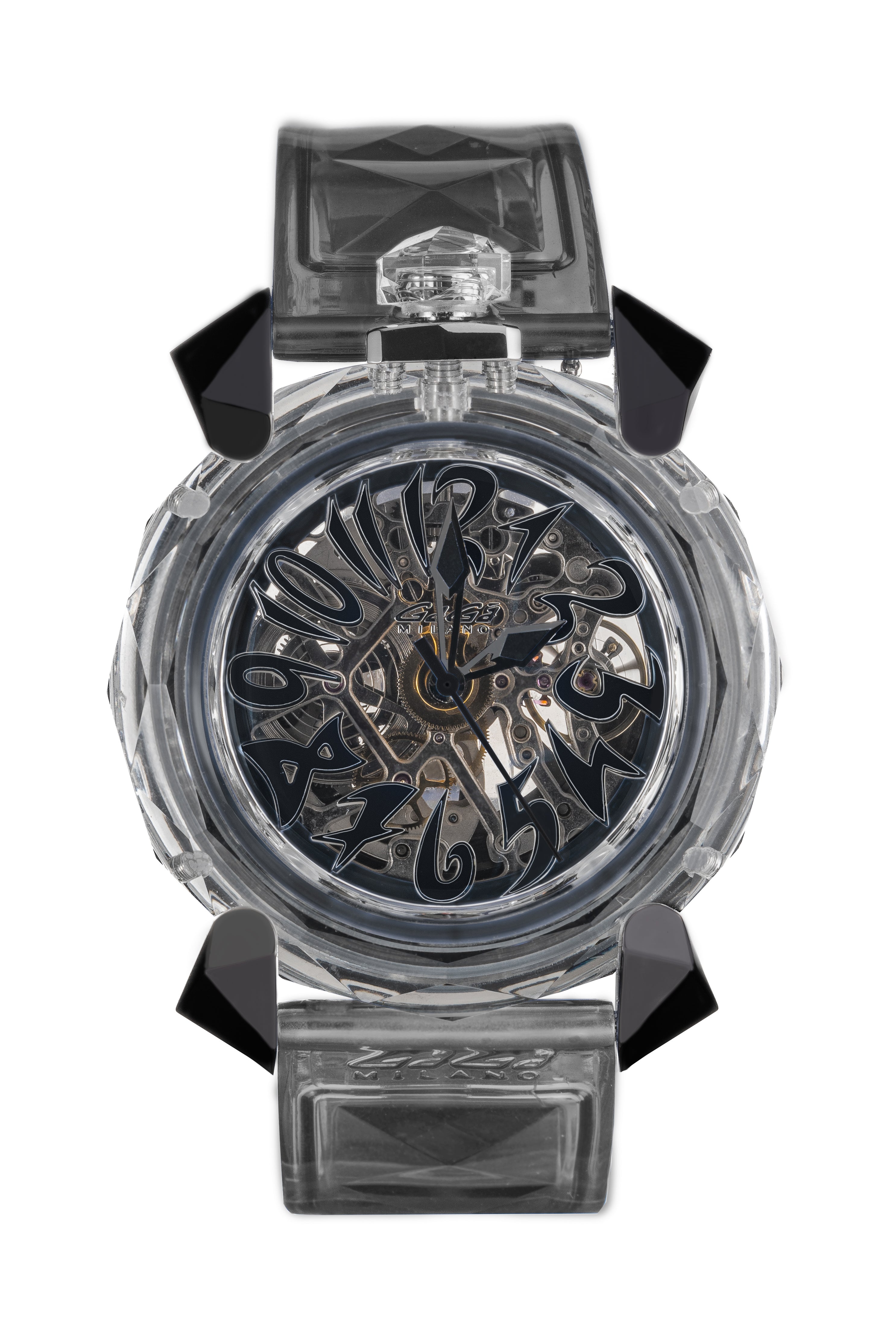 Gaga Milano Crystal 46mm Black