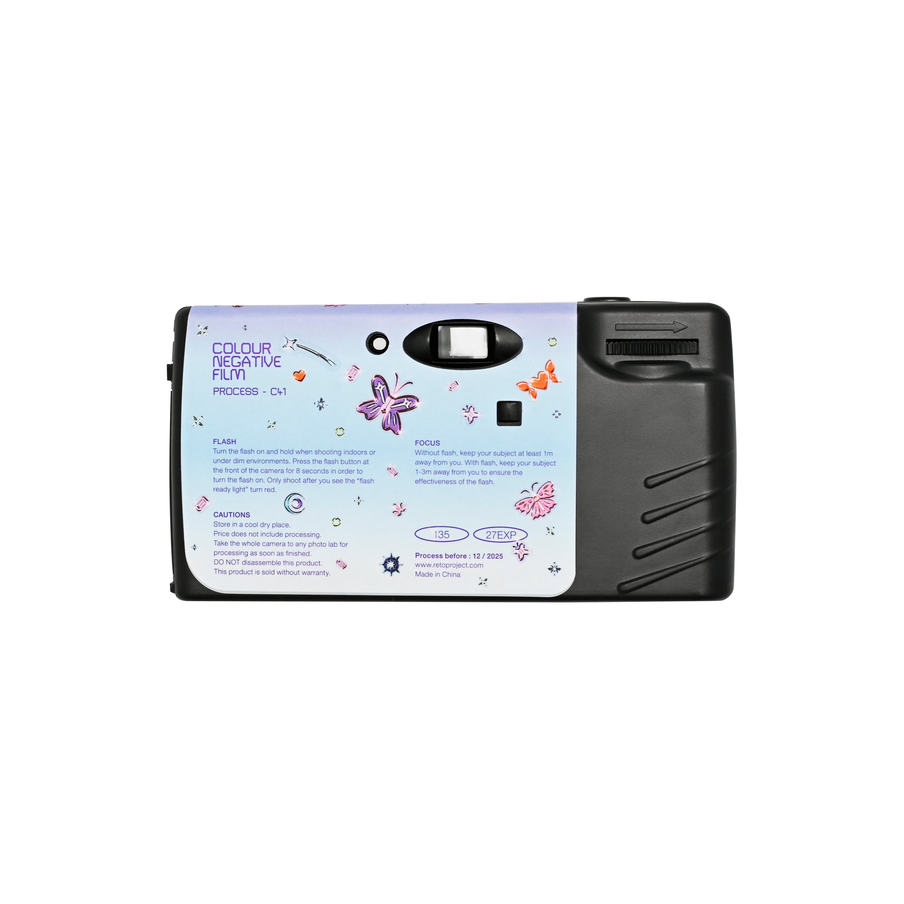 Retocolor Bling-Bling 400 35MM Disposable Film Camera 27EXP