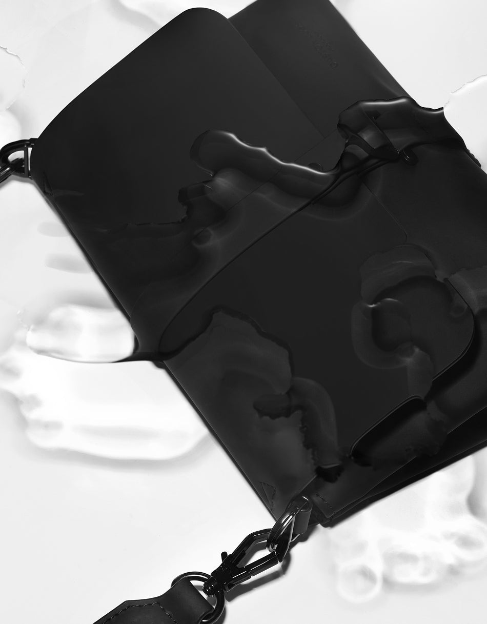 Gaston Luga Splash Crossbody Bag - Black #CB100