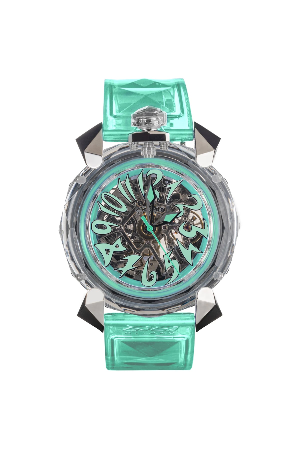Gaga Milano CRISTAL 46mm Mint #8060CY02SGSRTF0