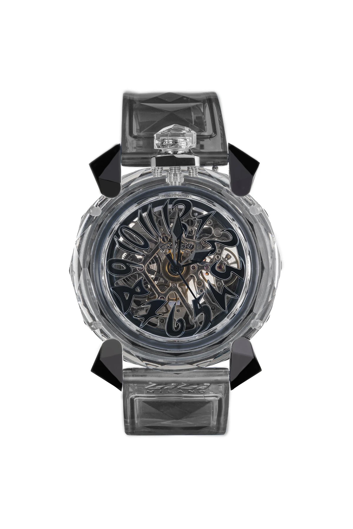 Gaga Milano Crystal 46mm Black #8063CY01UGSRBK0