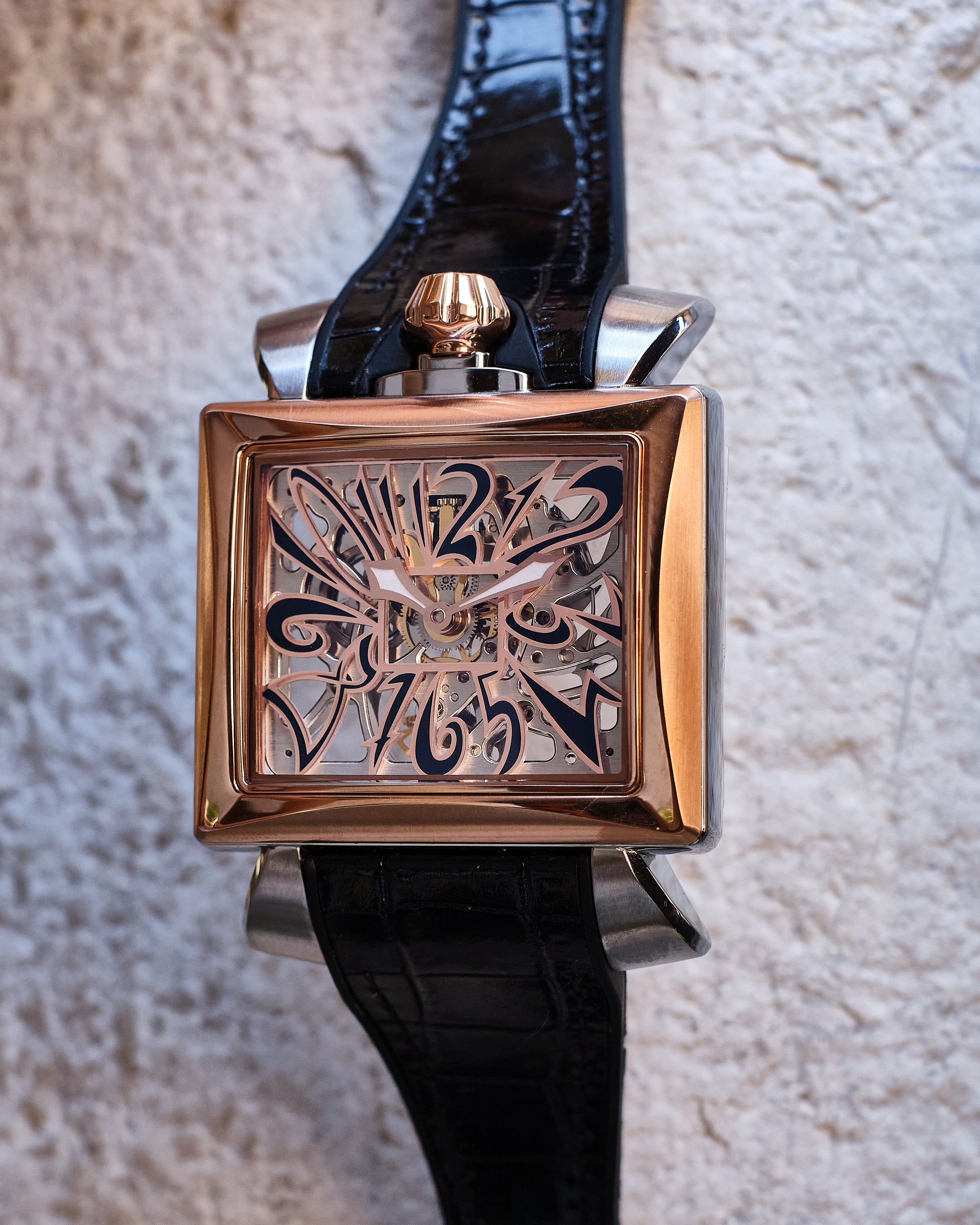 Gaga Milano NAPOLEONE -  ROSE GOLD PLATED