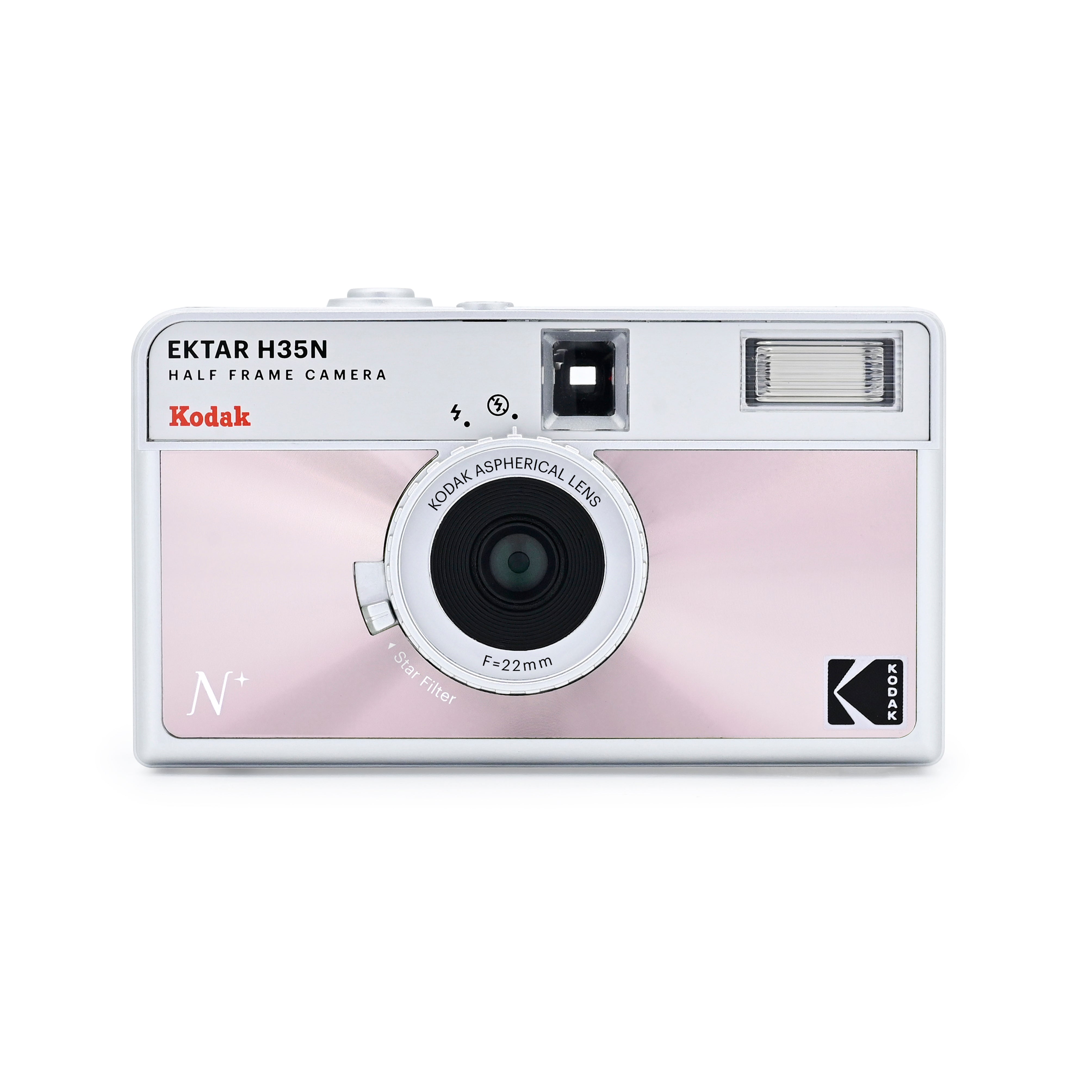 KODAK EKTAR H35N Half Frame Film Camera Glazed Pink + Kodak Ultramax 24EXP