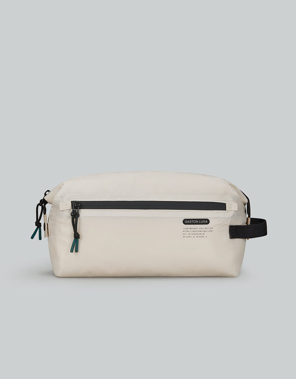 Gaston Luga Lightweight Washbag - Off White #LW501