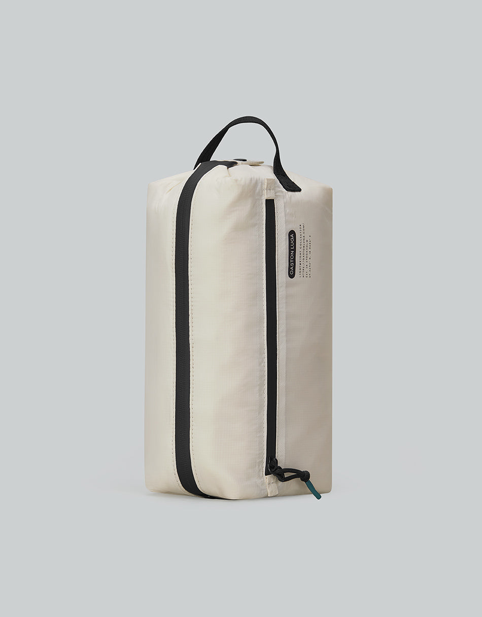Gaston Luga Lightweight Washbag - Off White #LW501