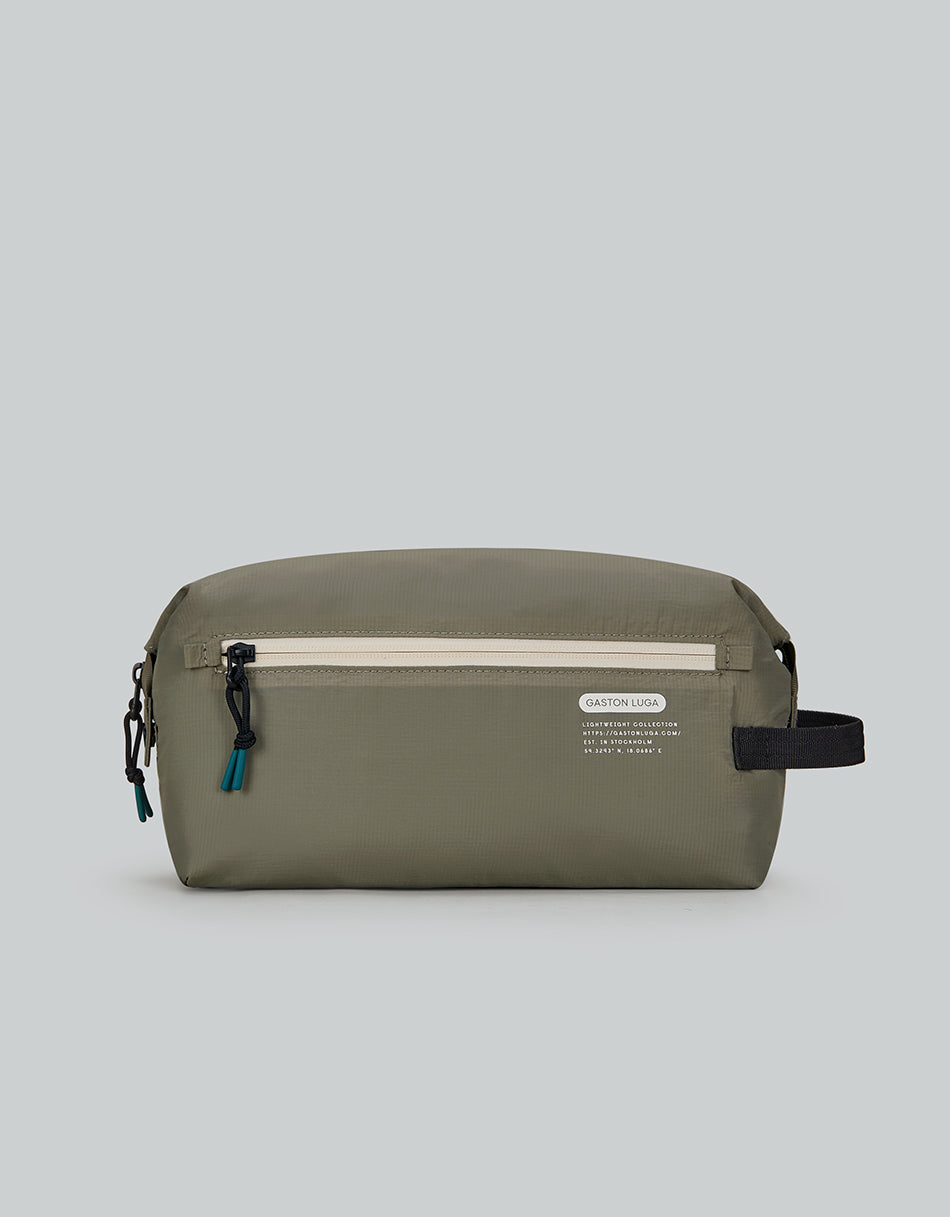 Gaston Luga Lightweight Washbag - Sage #LW503