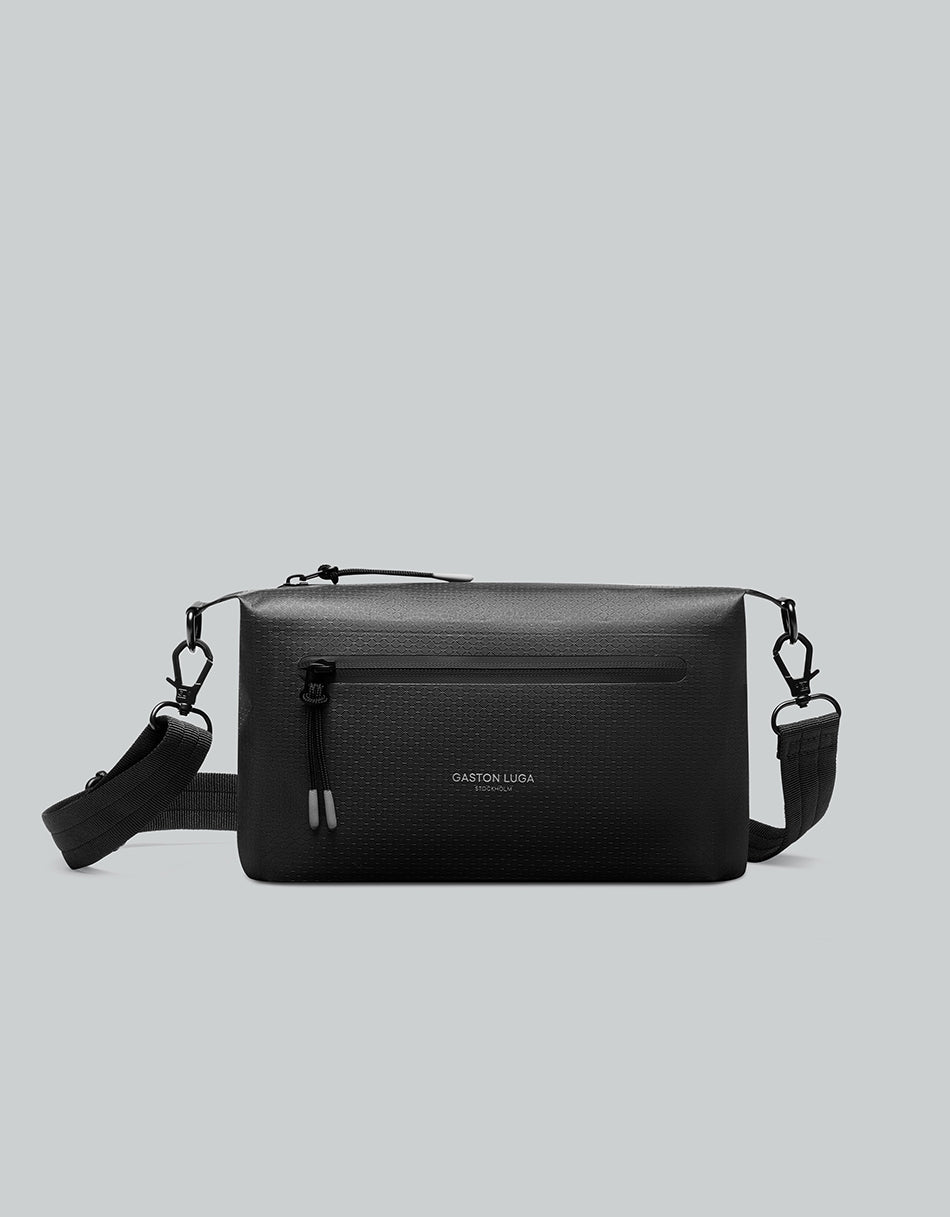 Gaston Luga Lightweight DuoSeal Crossbody - Black #LWDSCBBK
