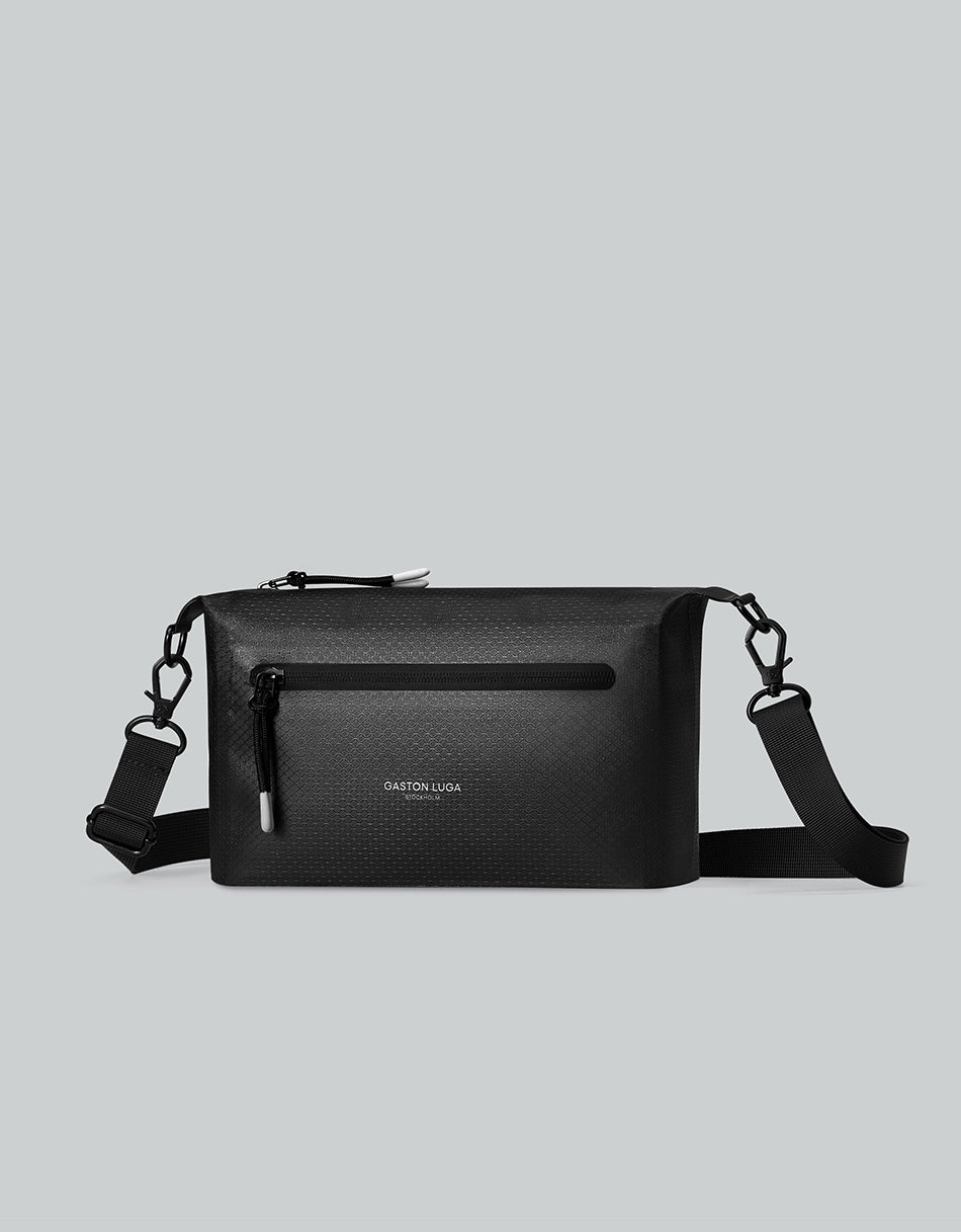 Gaston Luga Lightweight DuoSeal Crossbody - Black #LWDSCBBK