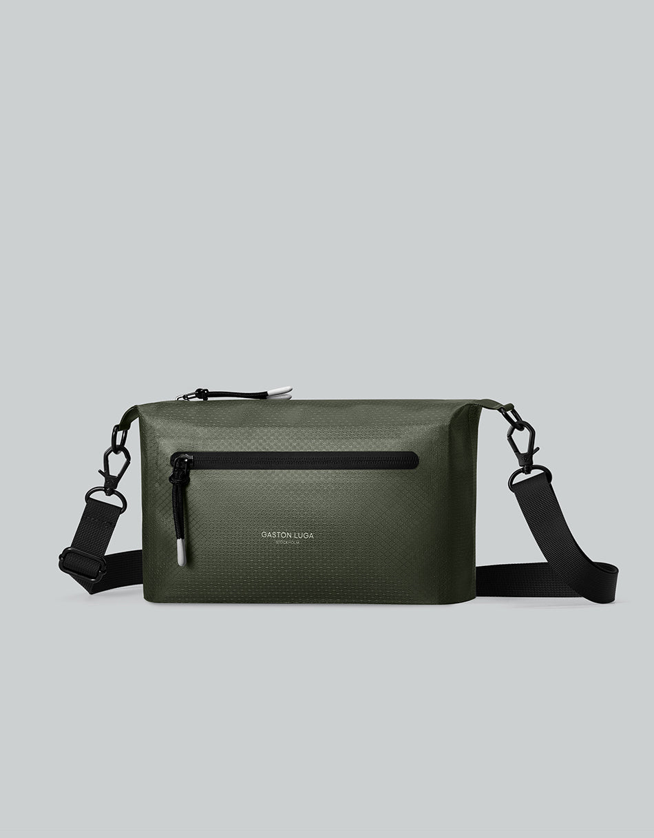 Gaston Luga Lightweight DuoSeal Crossbody - Olive #LWDSCBOL